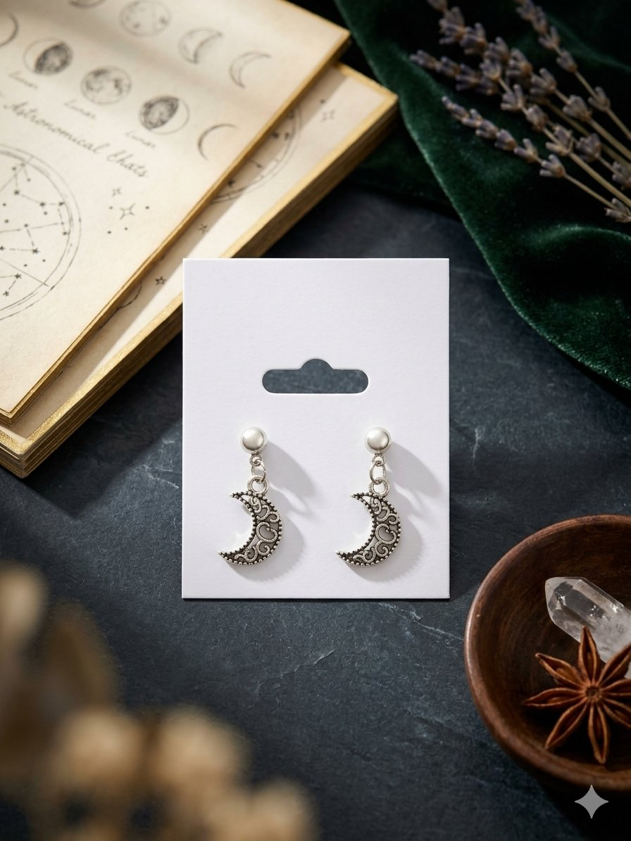 Crescent Moon earrings H/a
