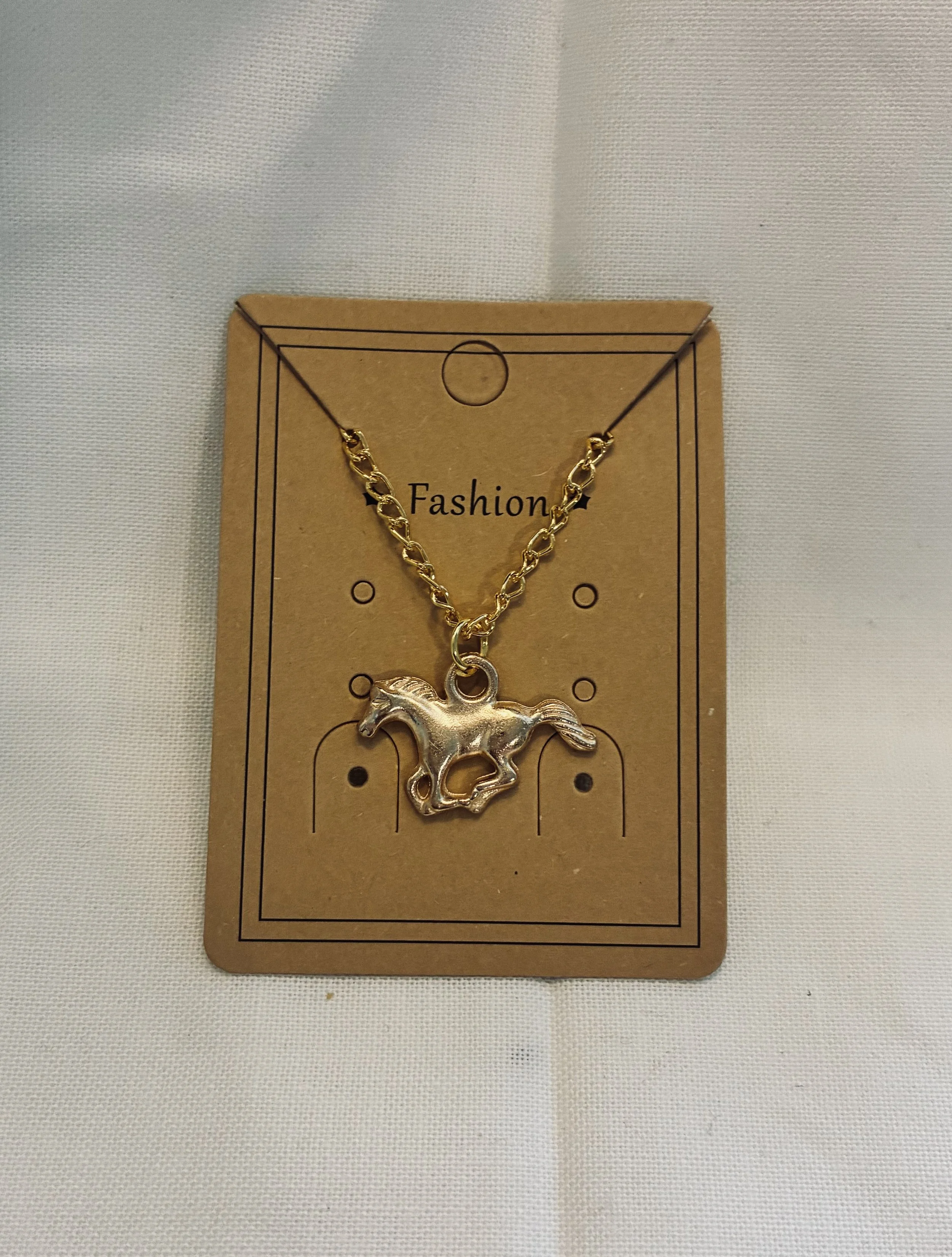 Galloping Horse Necklace 18"