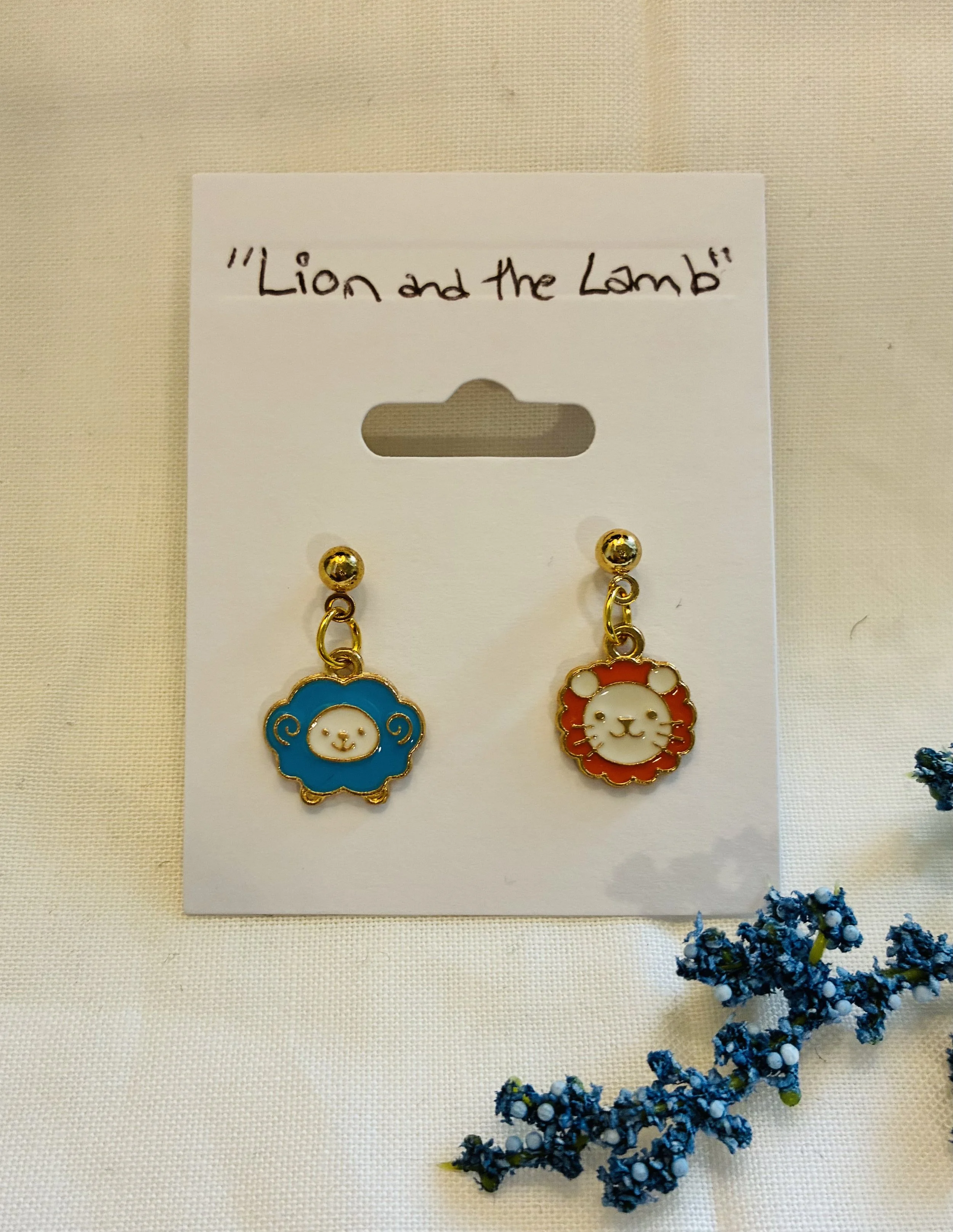 Lion & Lamb Earrings