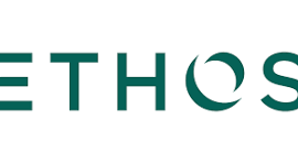 Partial logo with the word 'ETHOS' in teal text.