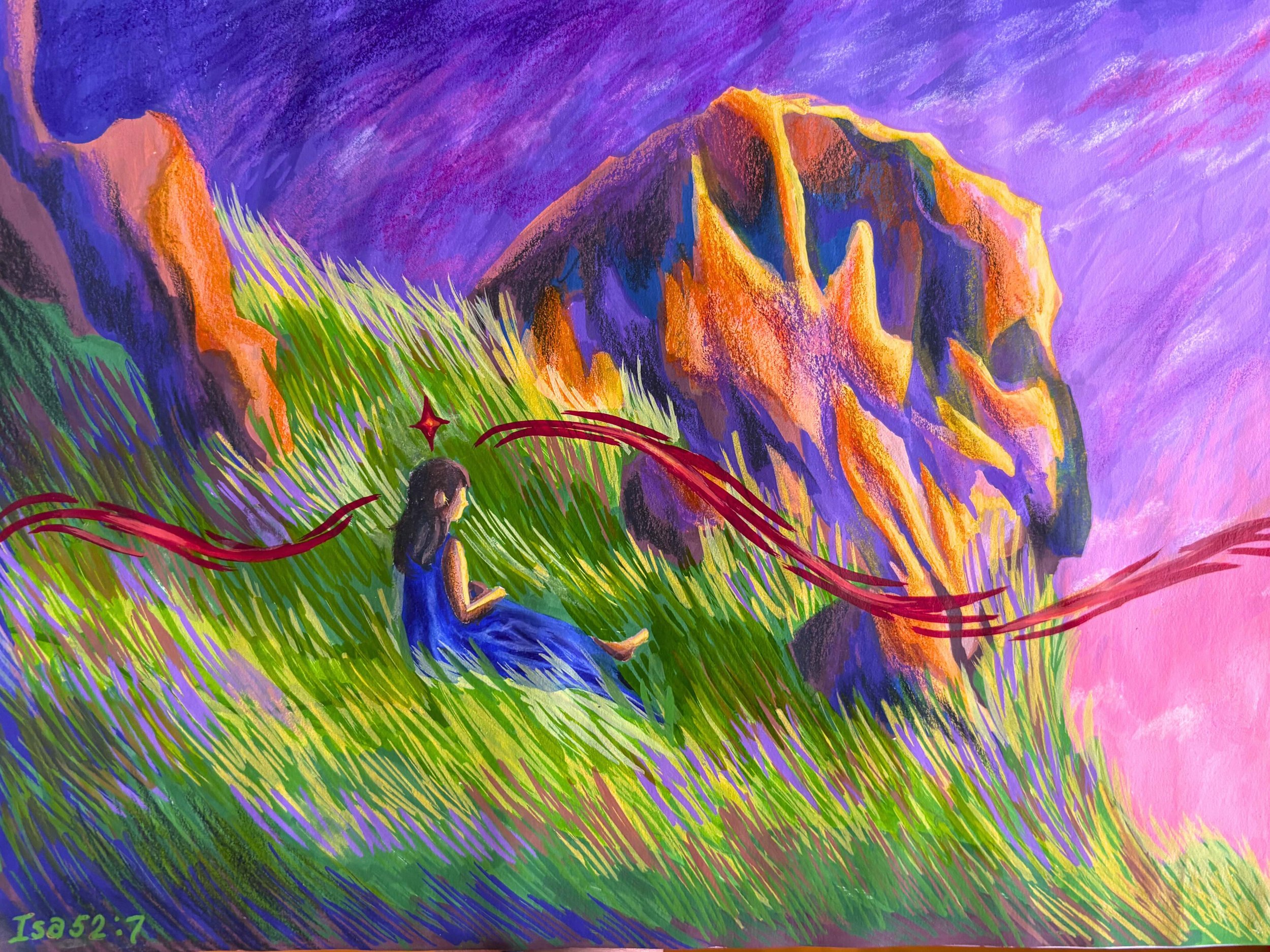 "How beautiful are the feet" Original Commission