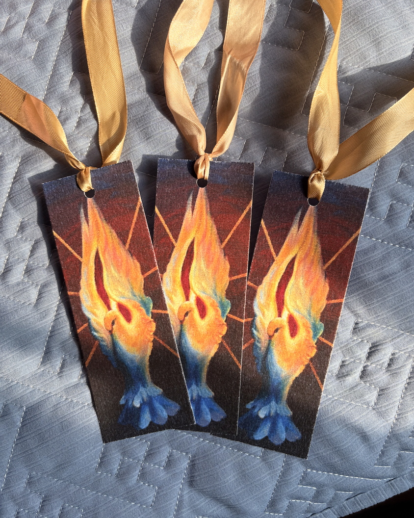 "Guard my Fire" Handmade Bookmark