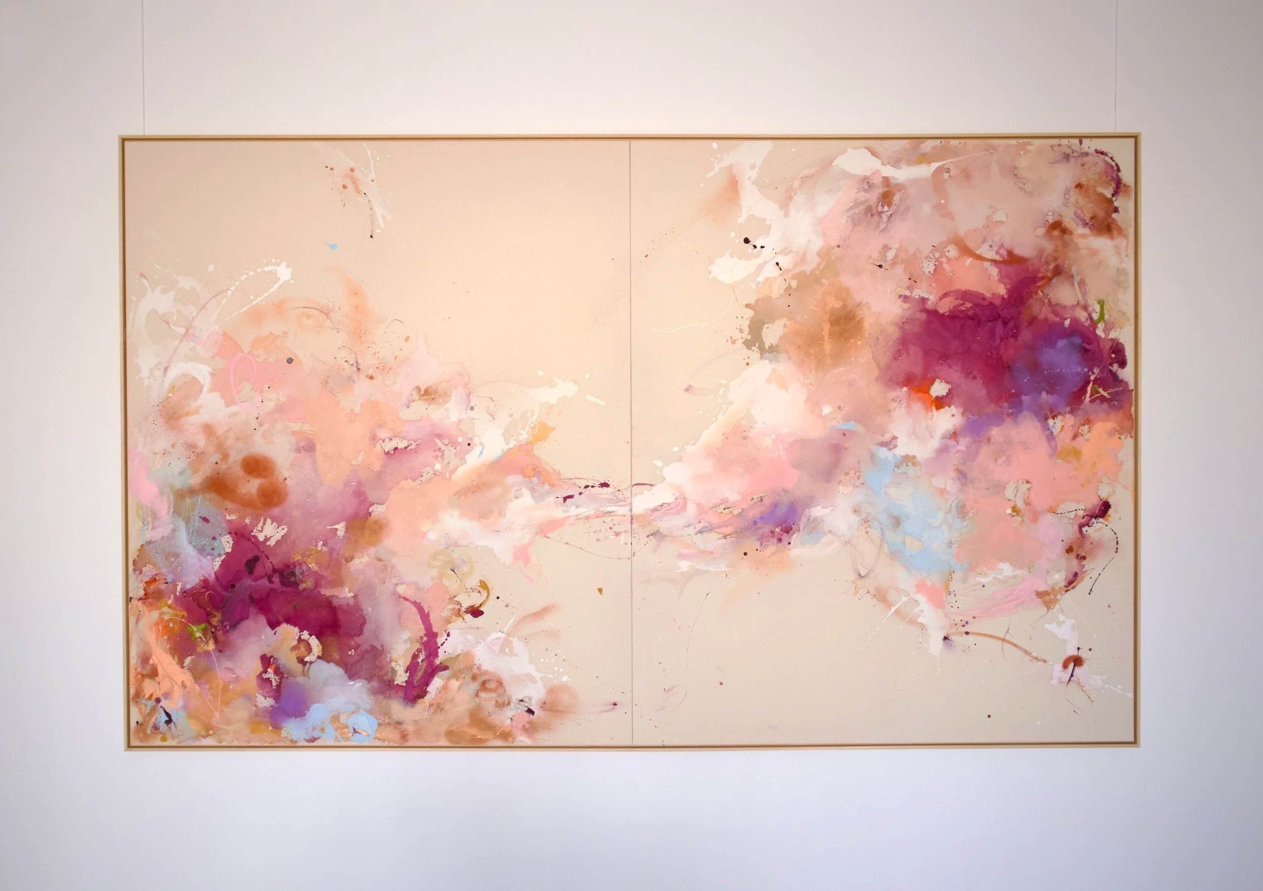 hand in hand, abstract artwork by Denize Jung, Mallorca