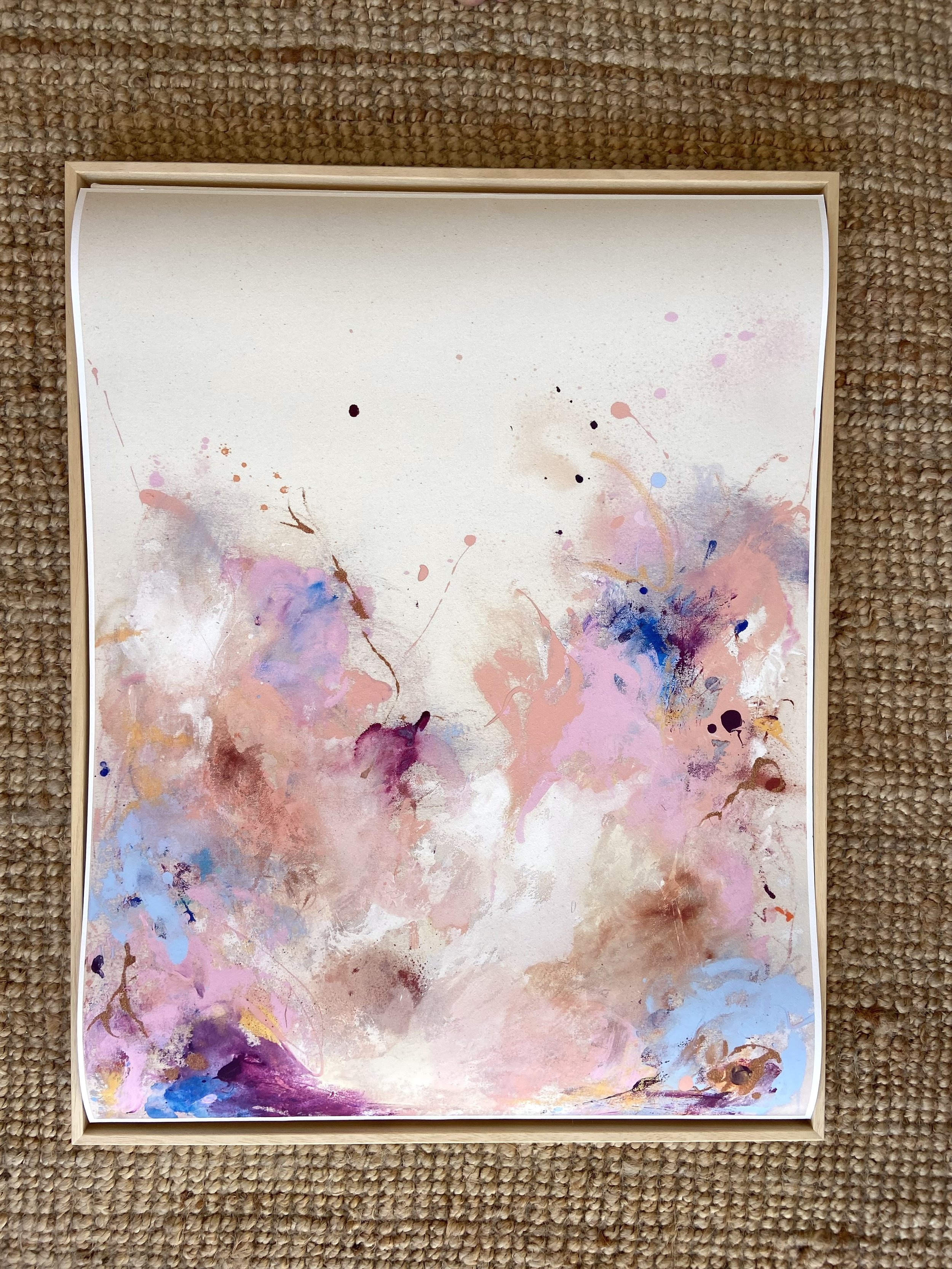 Fine art print by Denize Jung featuring contemporary abstract artwork inspired by Mediterranean living, natural textures and timeless interiors.