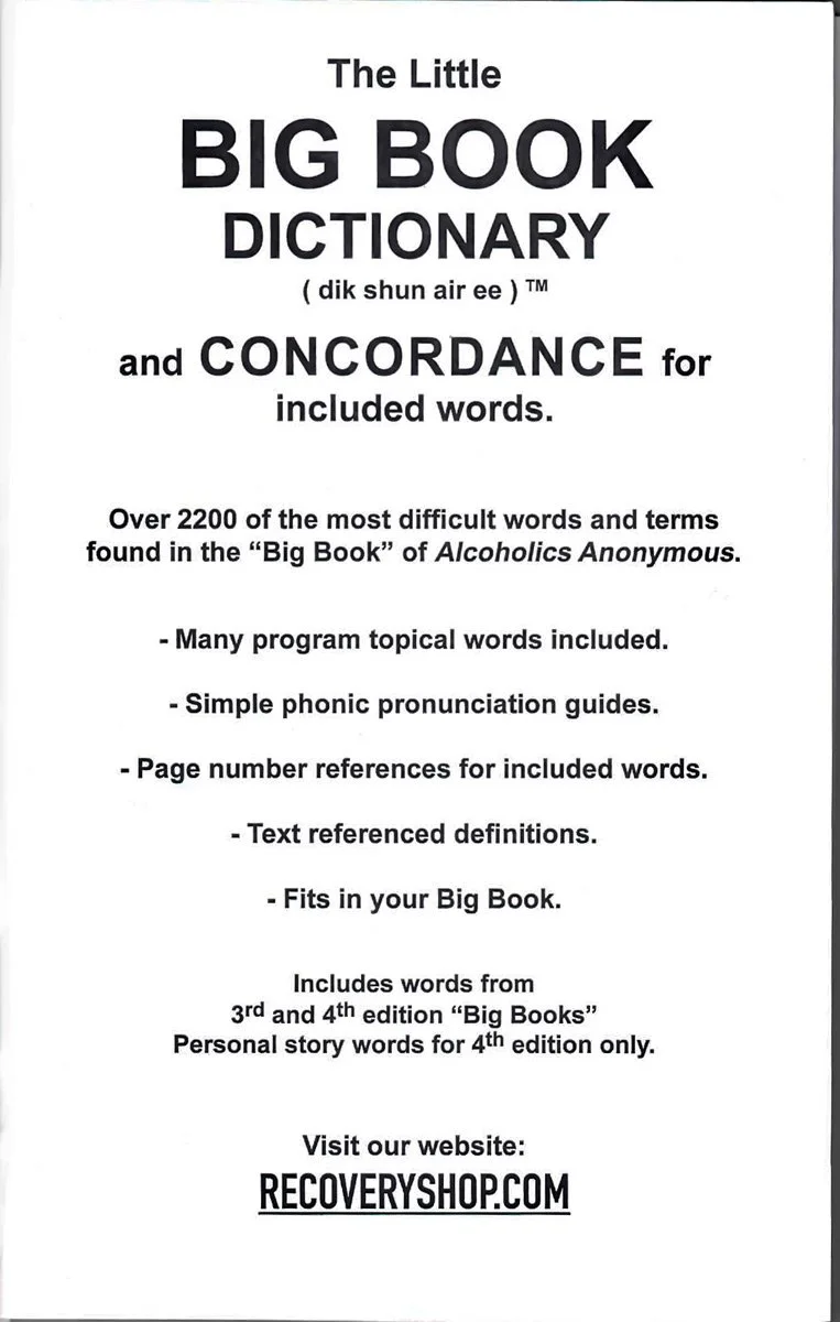 The Little "Big Book" Dictionary cover - REference Series