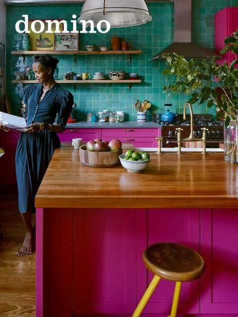 Eternal Sunshine — Tropical Shades of Fuchsia, Seafoam, and Cobalt bring Island Vibes to a Young Couple’s Historic Brooklyn Brownstone