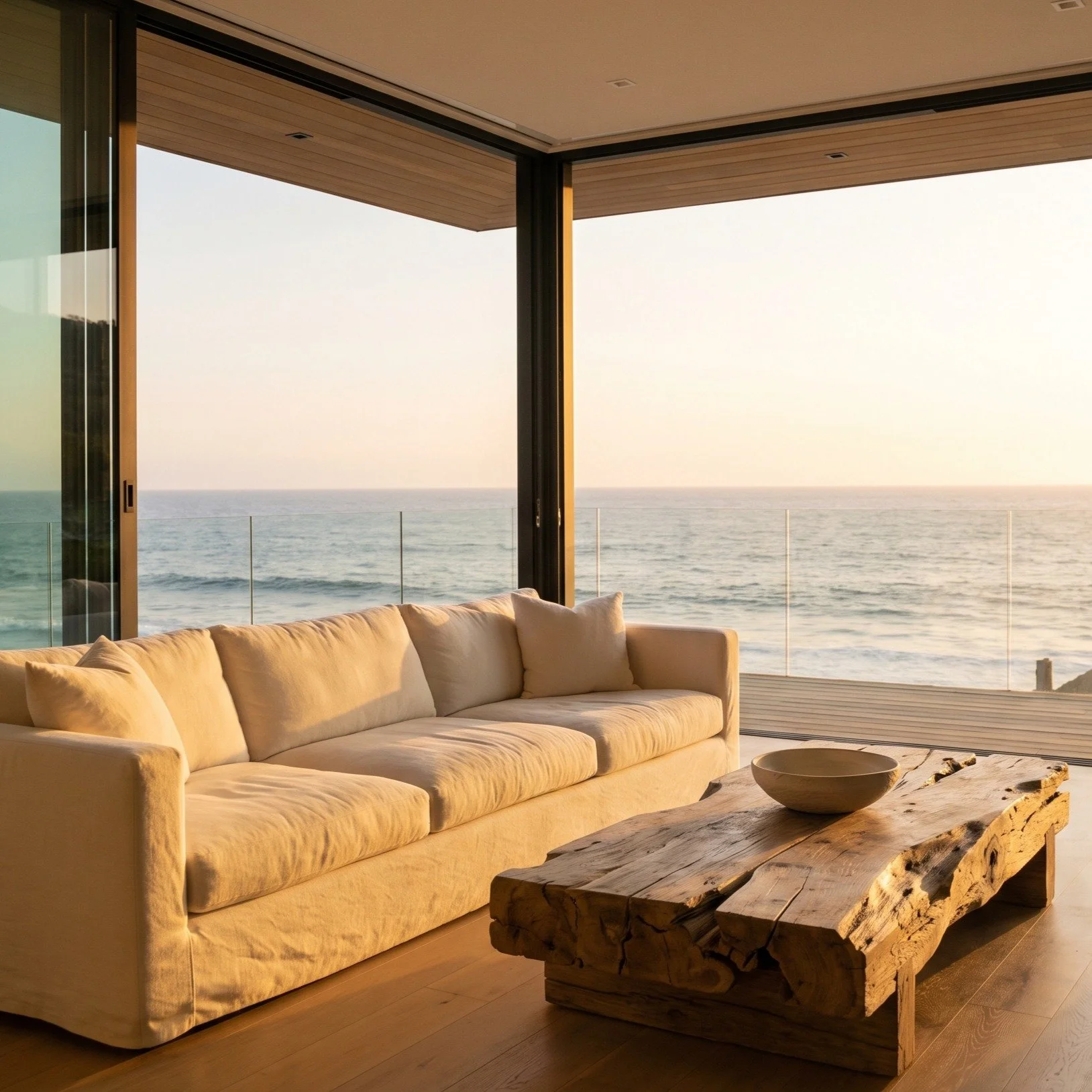 The room faces west for a reason.

#BeachLiving #LuxuryInteriors #CoastalHome #EnvoyPrivateStudio #QuietLuxury