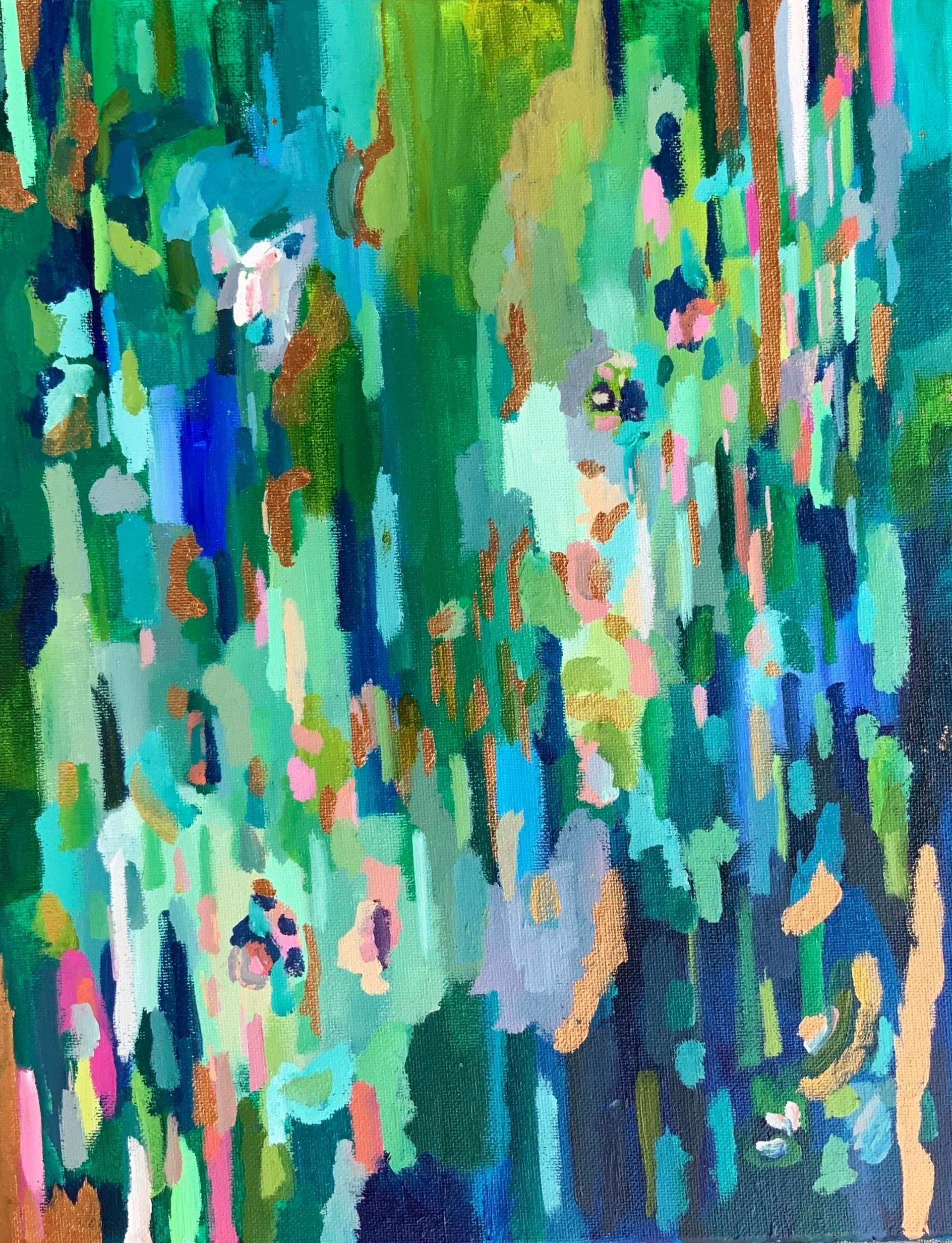 "Wonderland," 2021, Acrylic