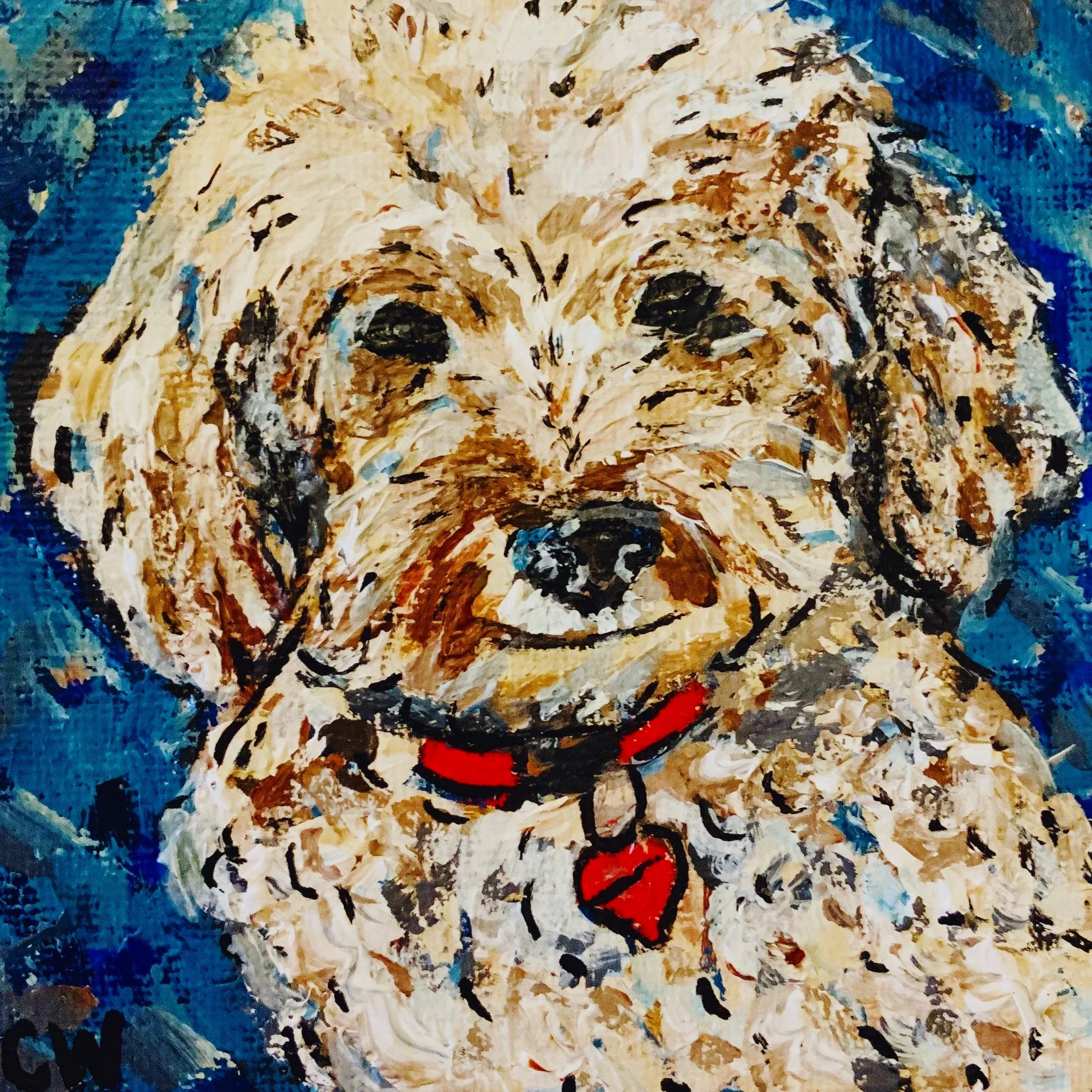 "Furry Cutie," 2021, Acrylic 