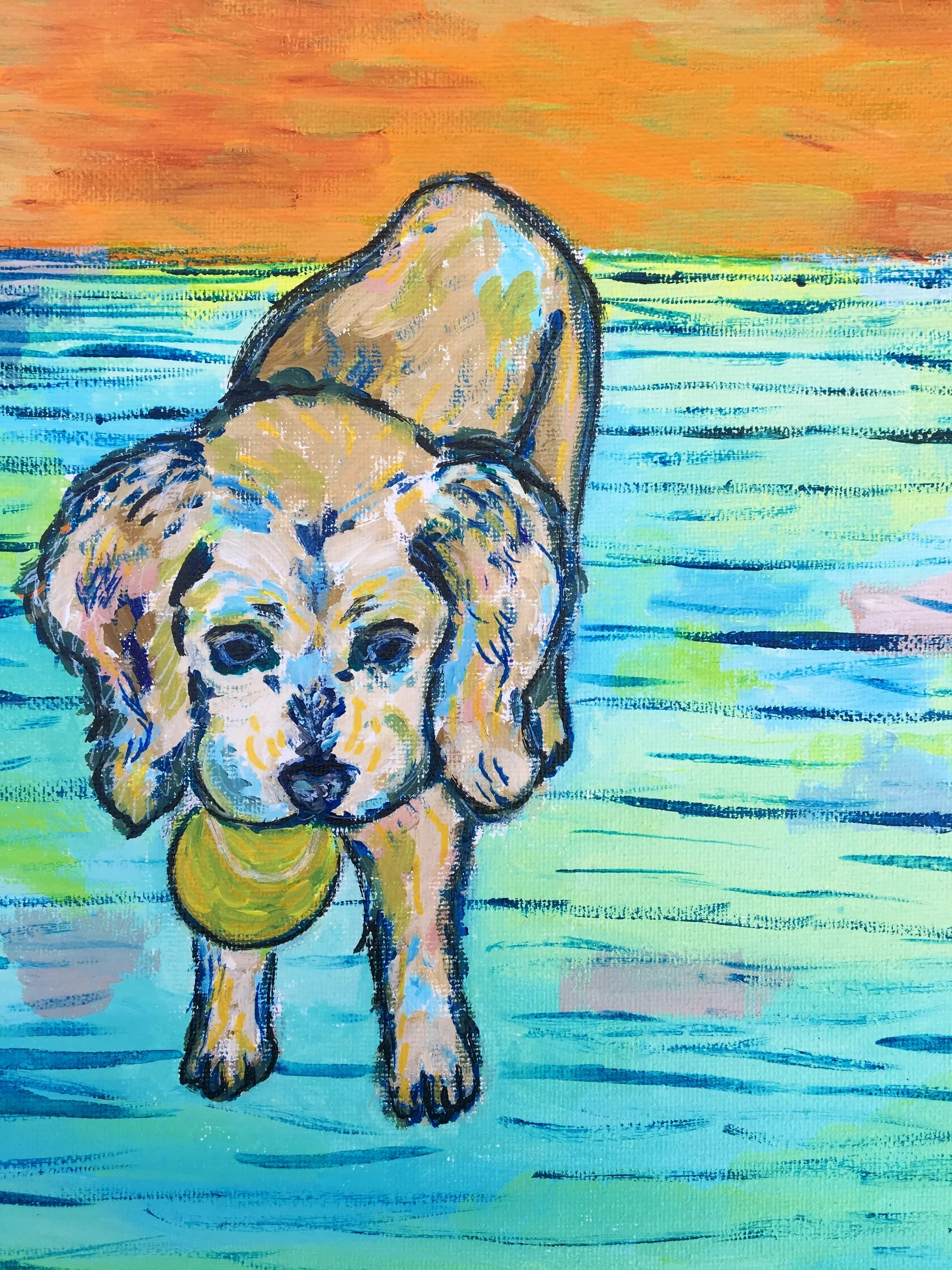"Ally," 2020, Acrylic 