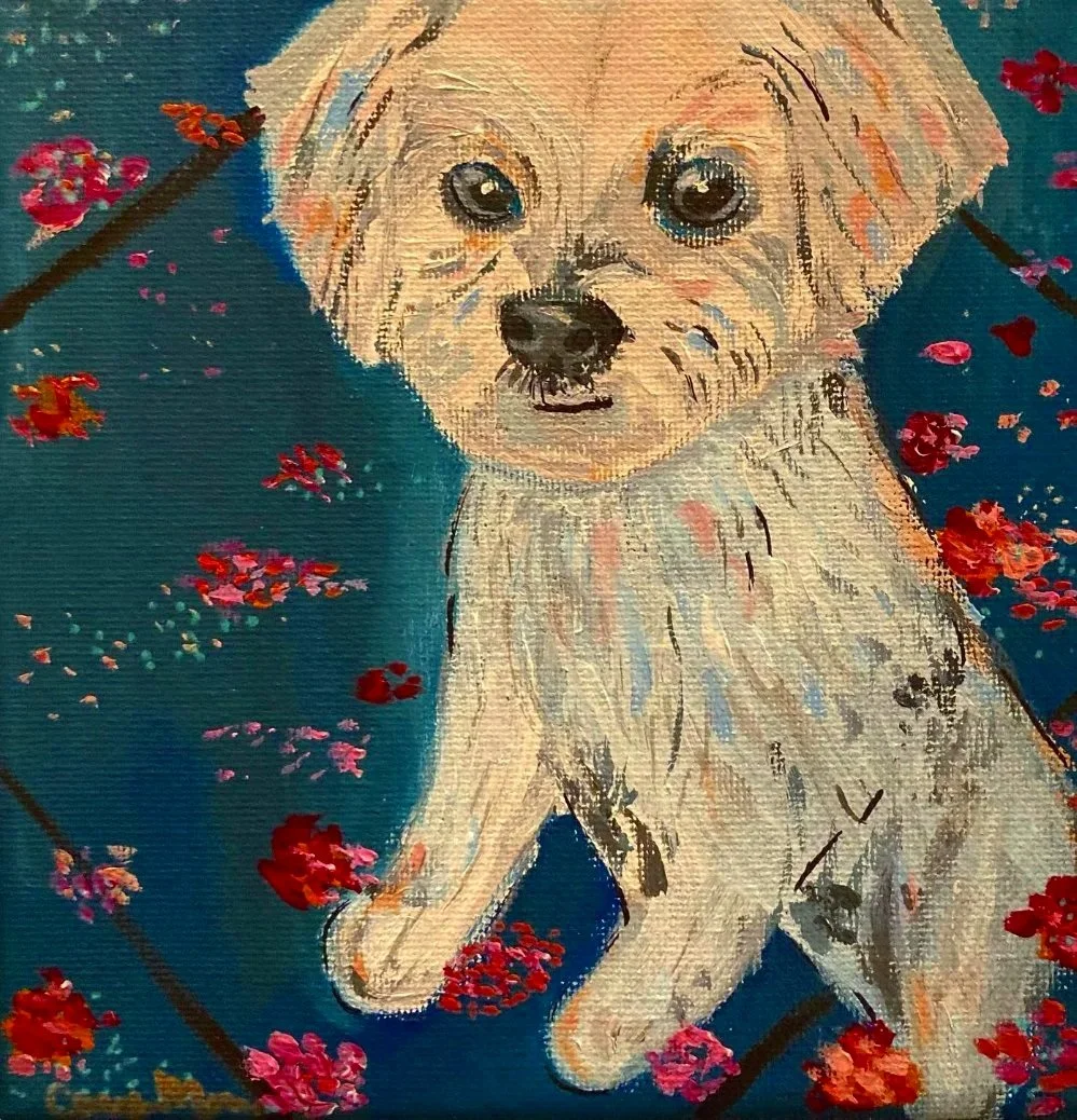"Sweetie Pup," 2021, Acrylic 