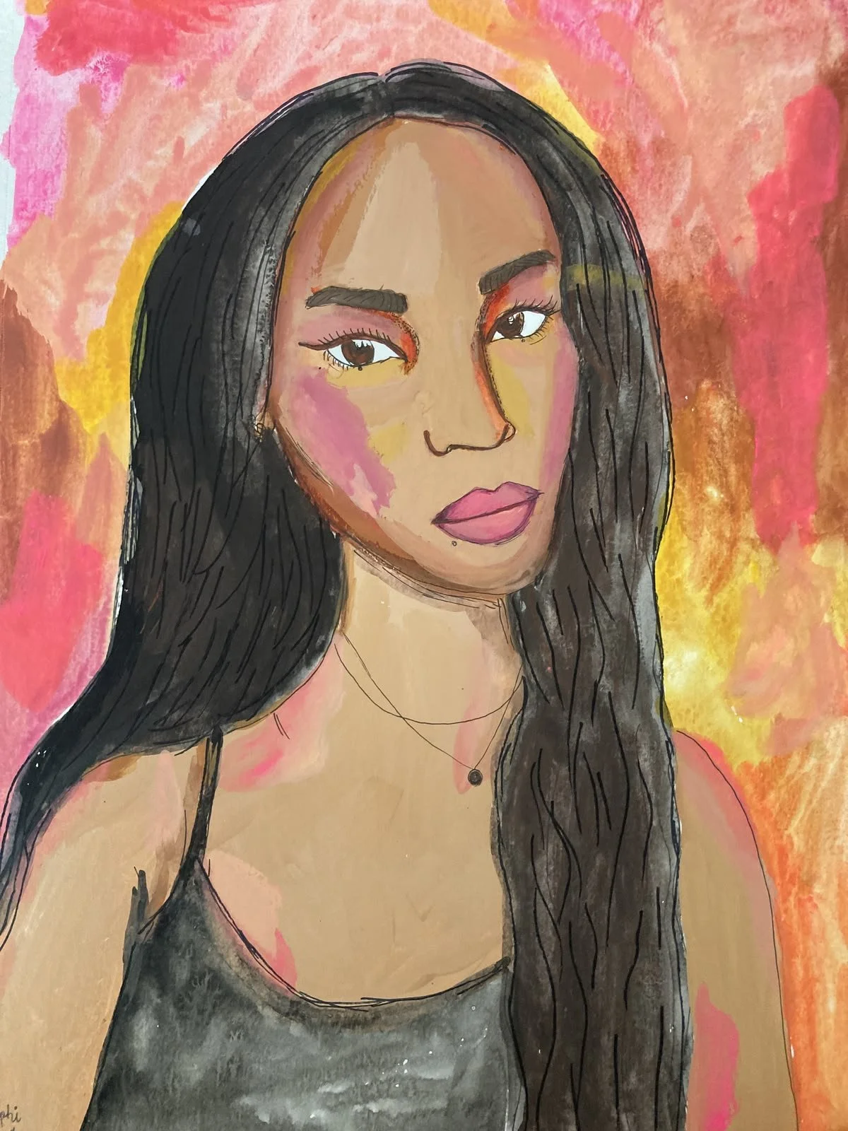 "Gorgeous"- 2021
Gouache 