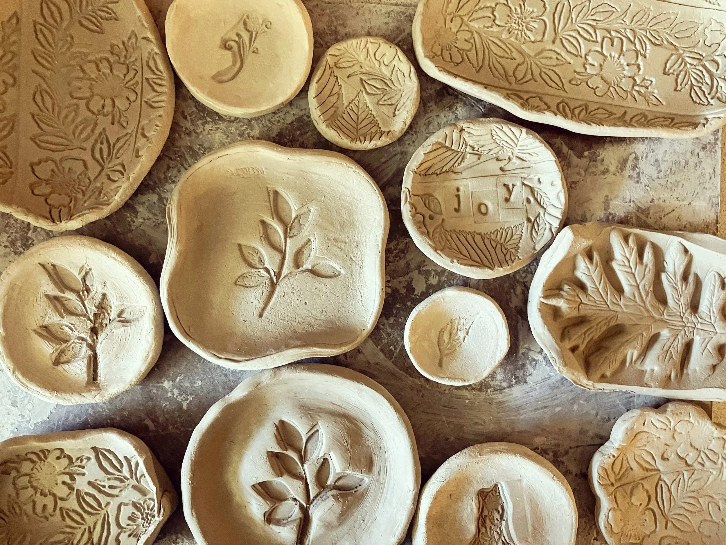 "Natural Pieces," 2024, Clay 