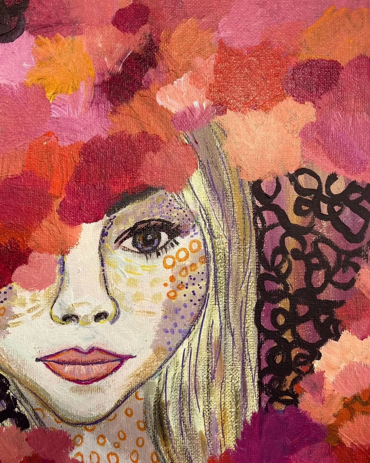 "Michaela"- 2020, Acrylic 