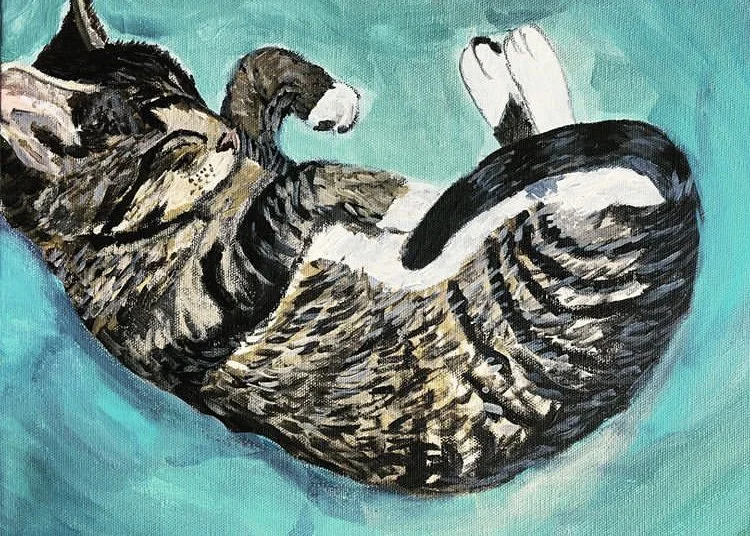 "My Angel," 2019, Acrylic 