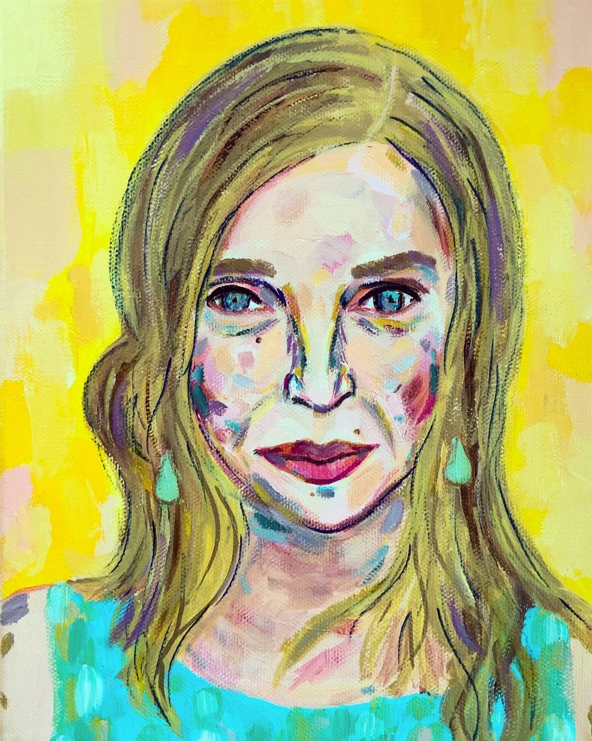 "Blue Eyes"-2021
Acrylic 