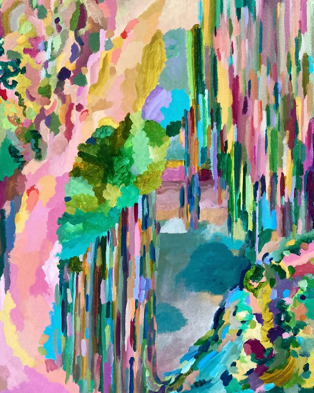 "Magical Forest"- 2021, Acrylic 