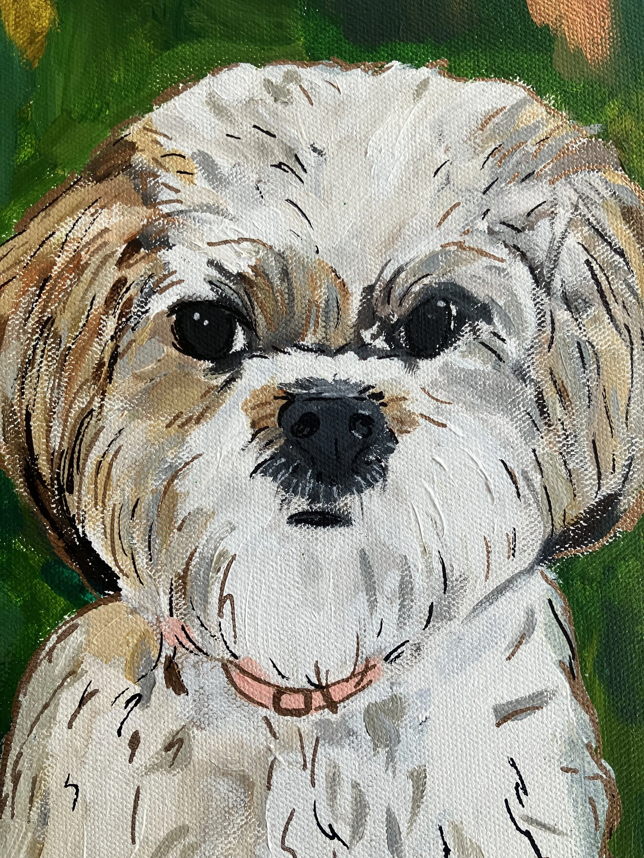 "Cutie Pup," 2020, Acrylic