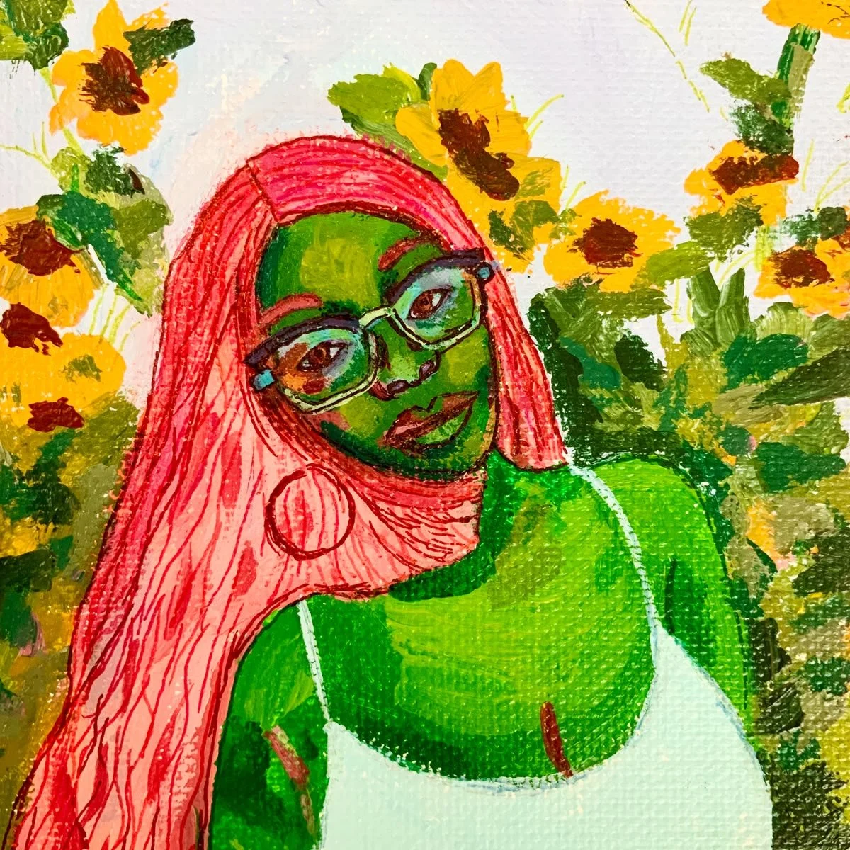 "Sunflower Girl"- 2021
Acrylic 