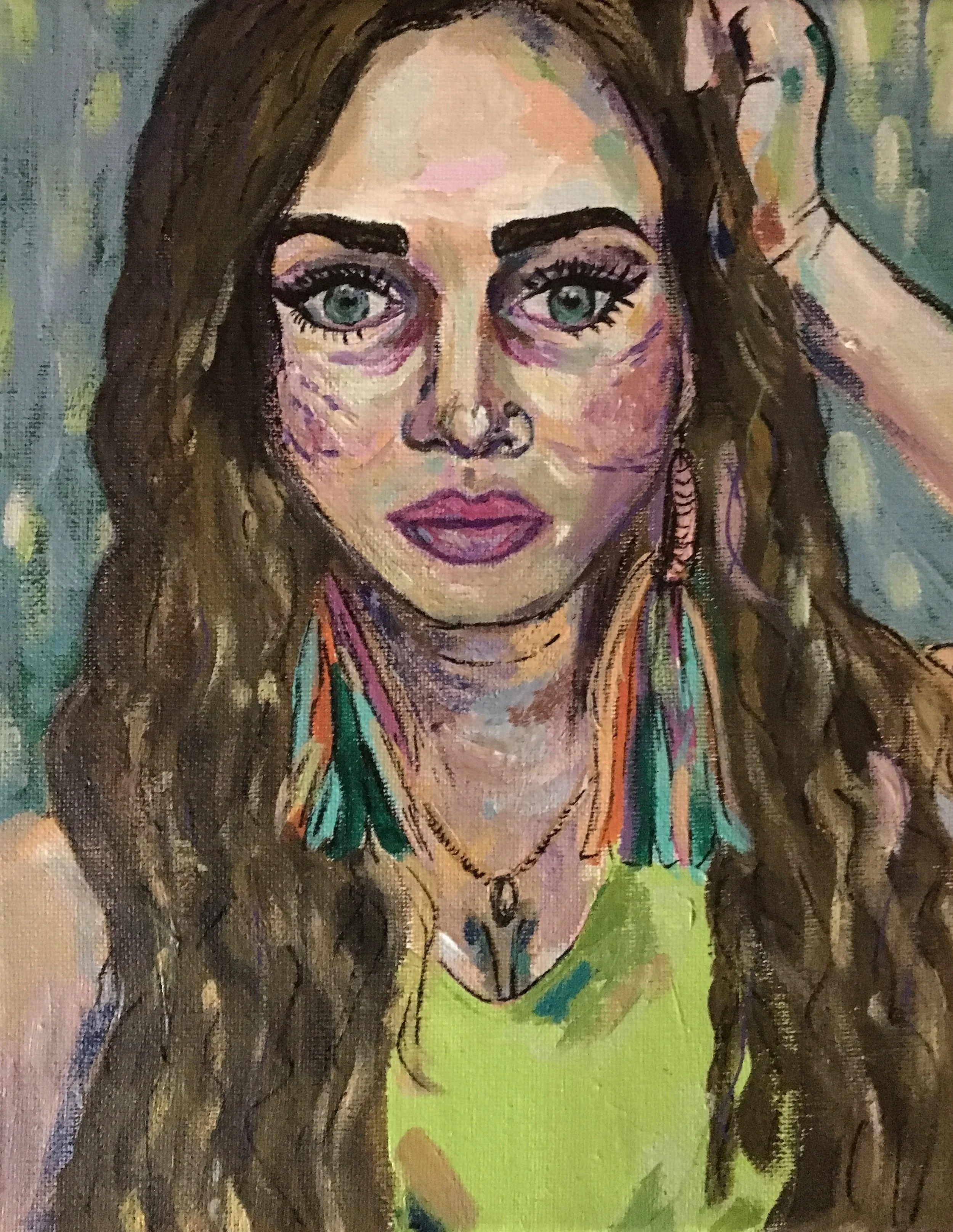 "Selfie", 2020, Acrylic