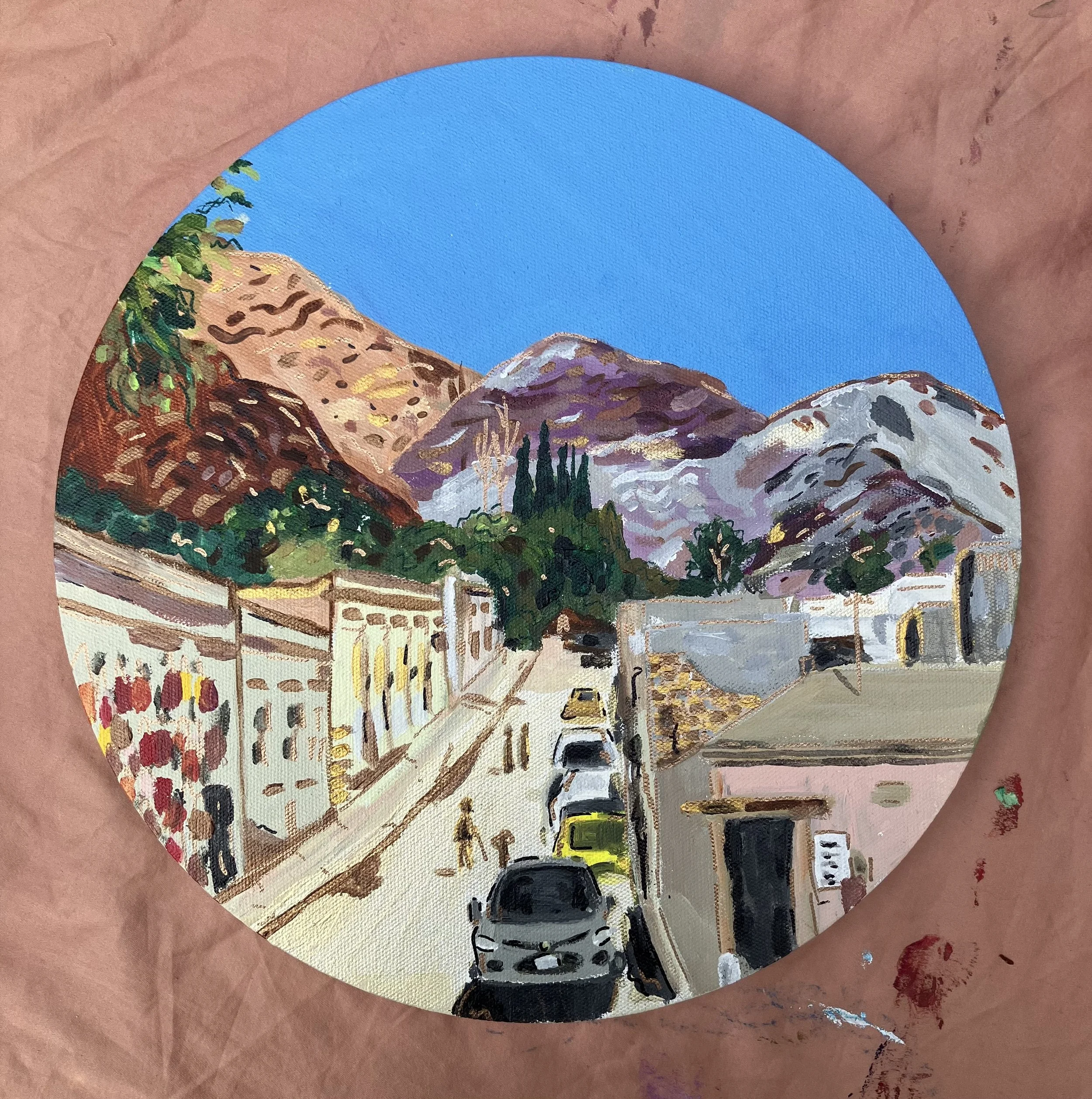 "Dreamy Place," 2025, Acrylic