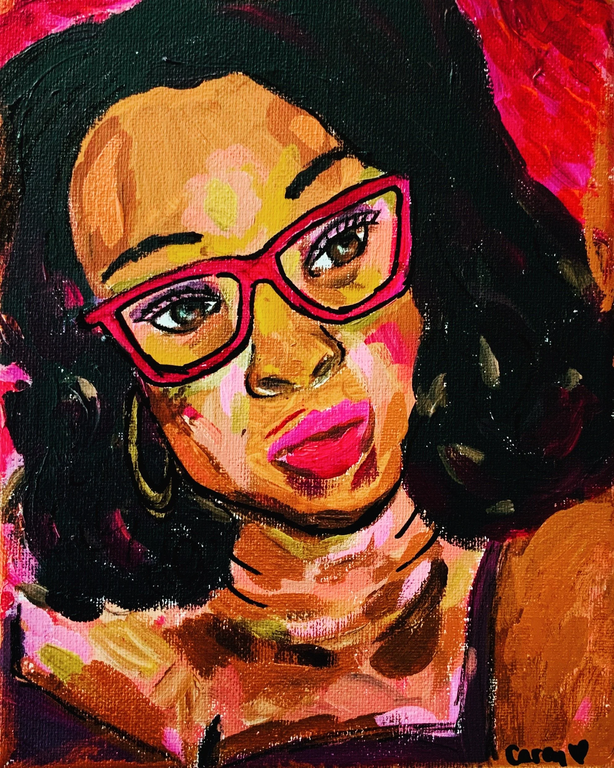 "Bestie," 2019, Acrylic