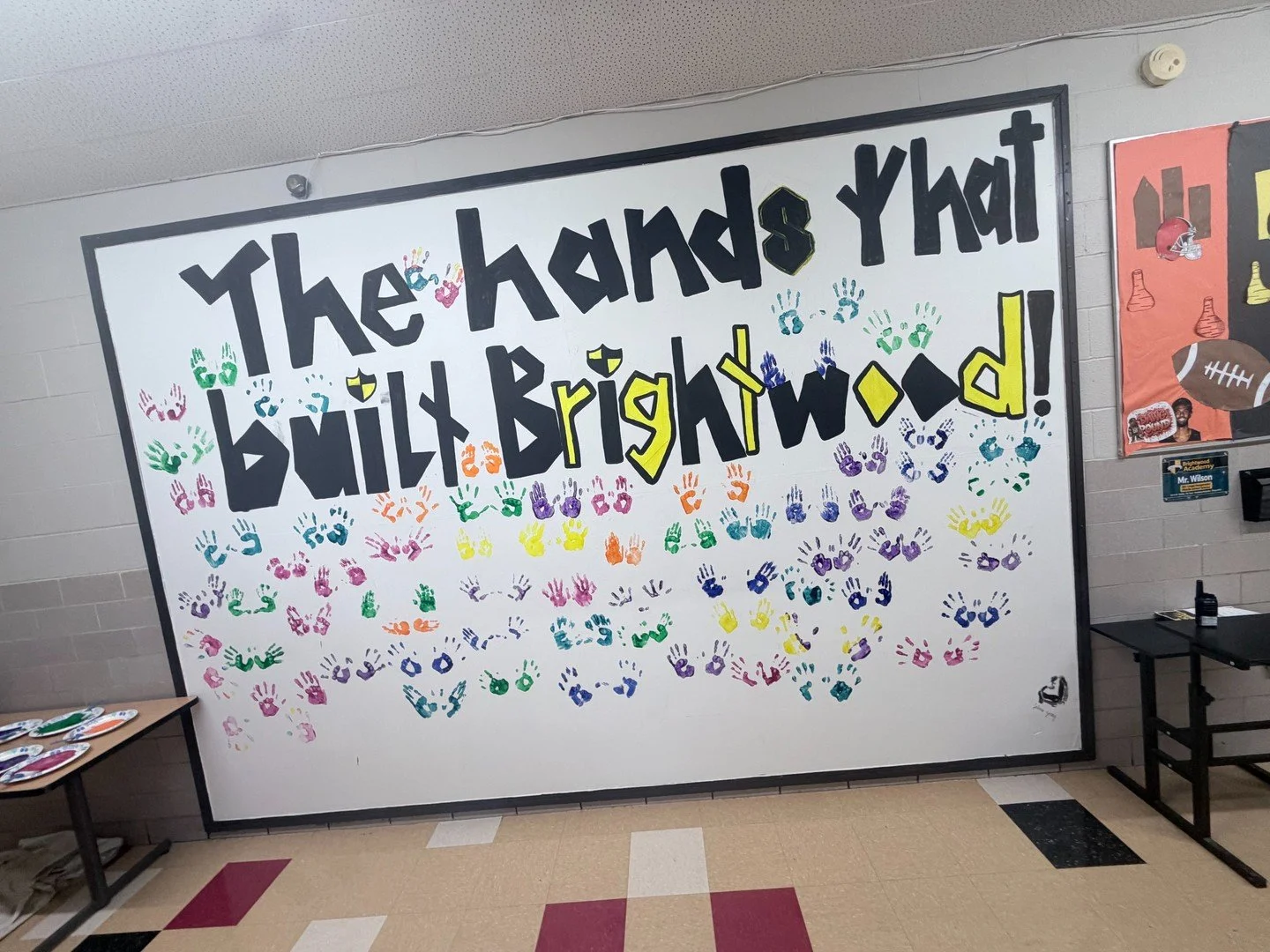 Some Pictures from our mural painting. I will post a video once it downloads!