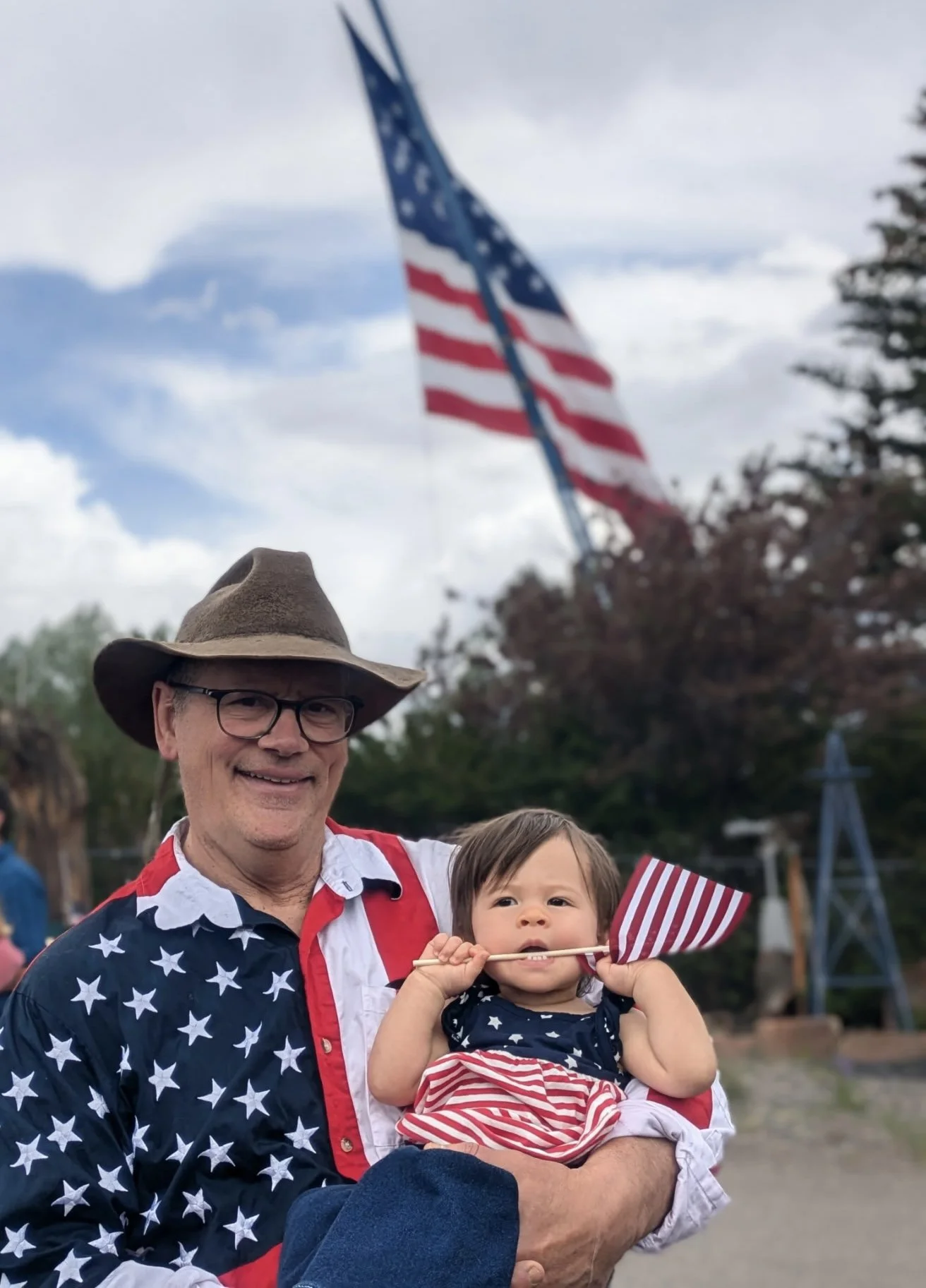 Dave Furman with his granddaughter Adeline, 2025