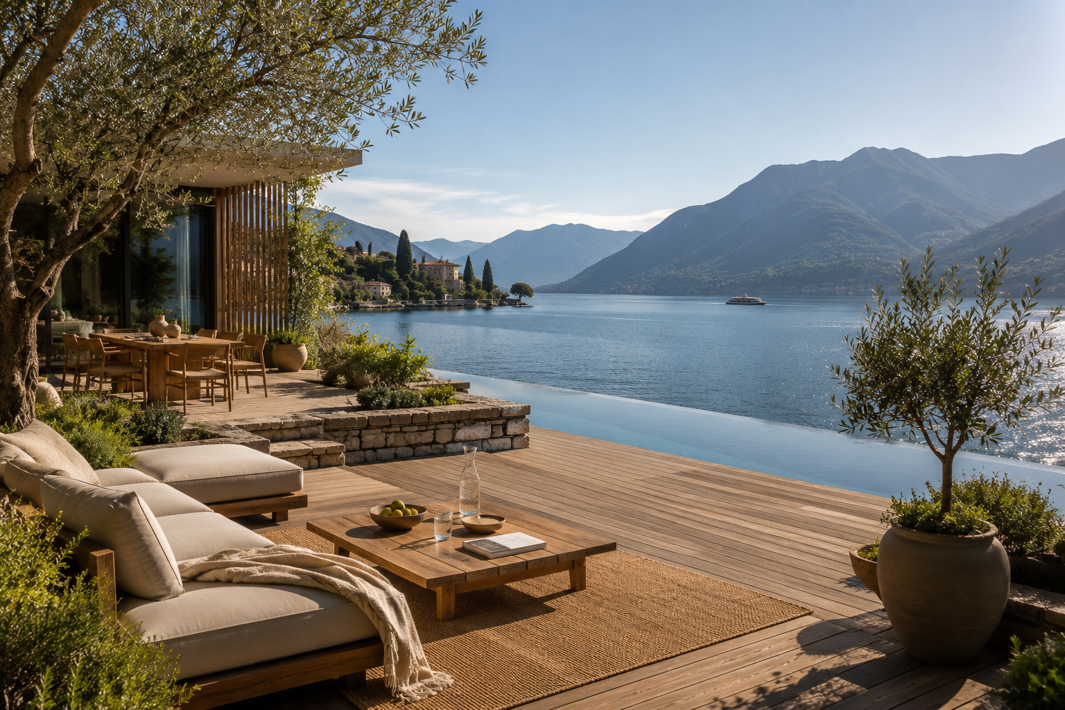 Infinity pool at Buga Retrats