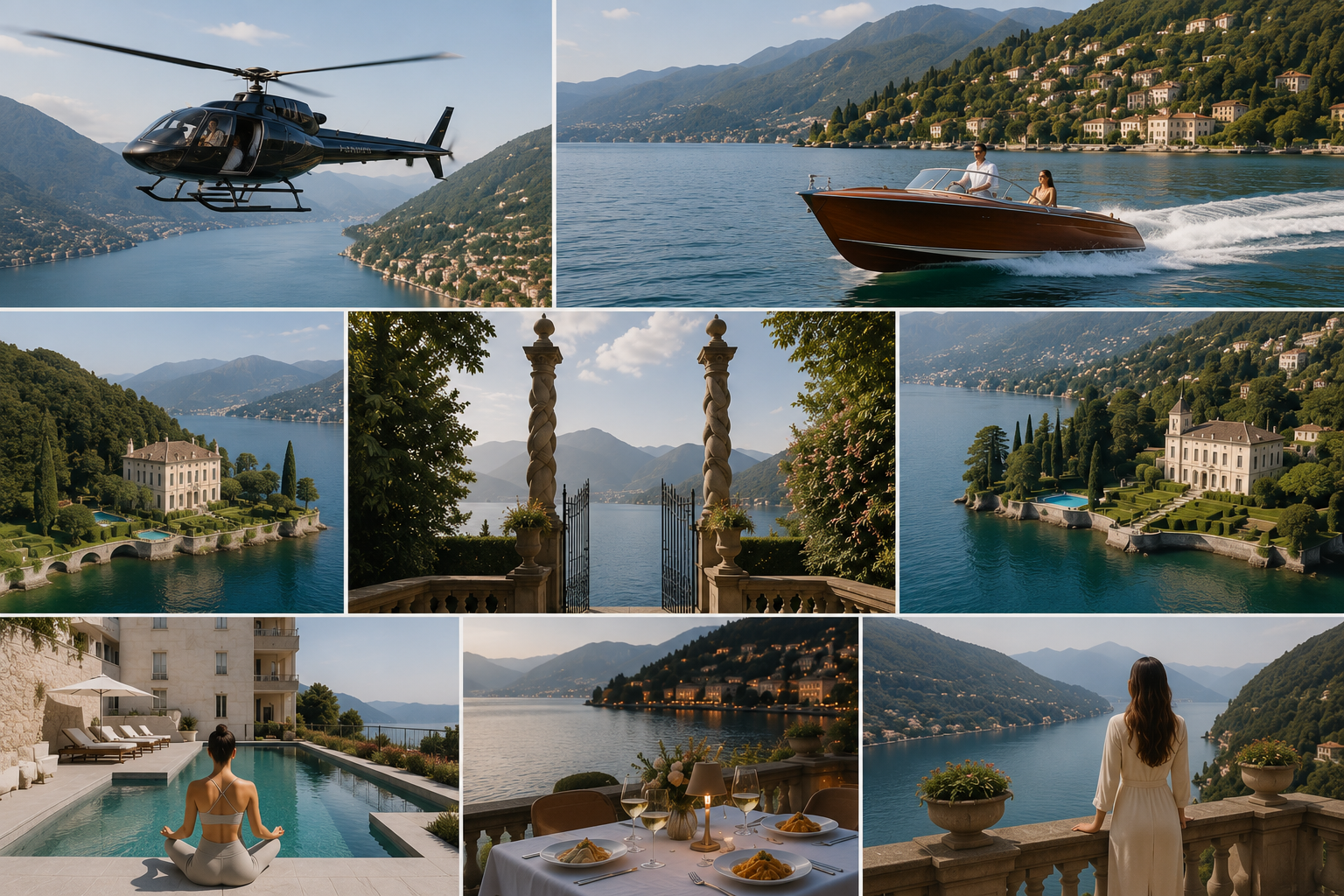 Luxury lakeside estate with a helicopter  tour for Buga Retreats guests.