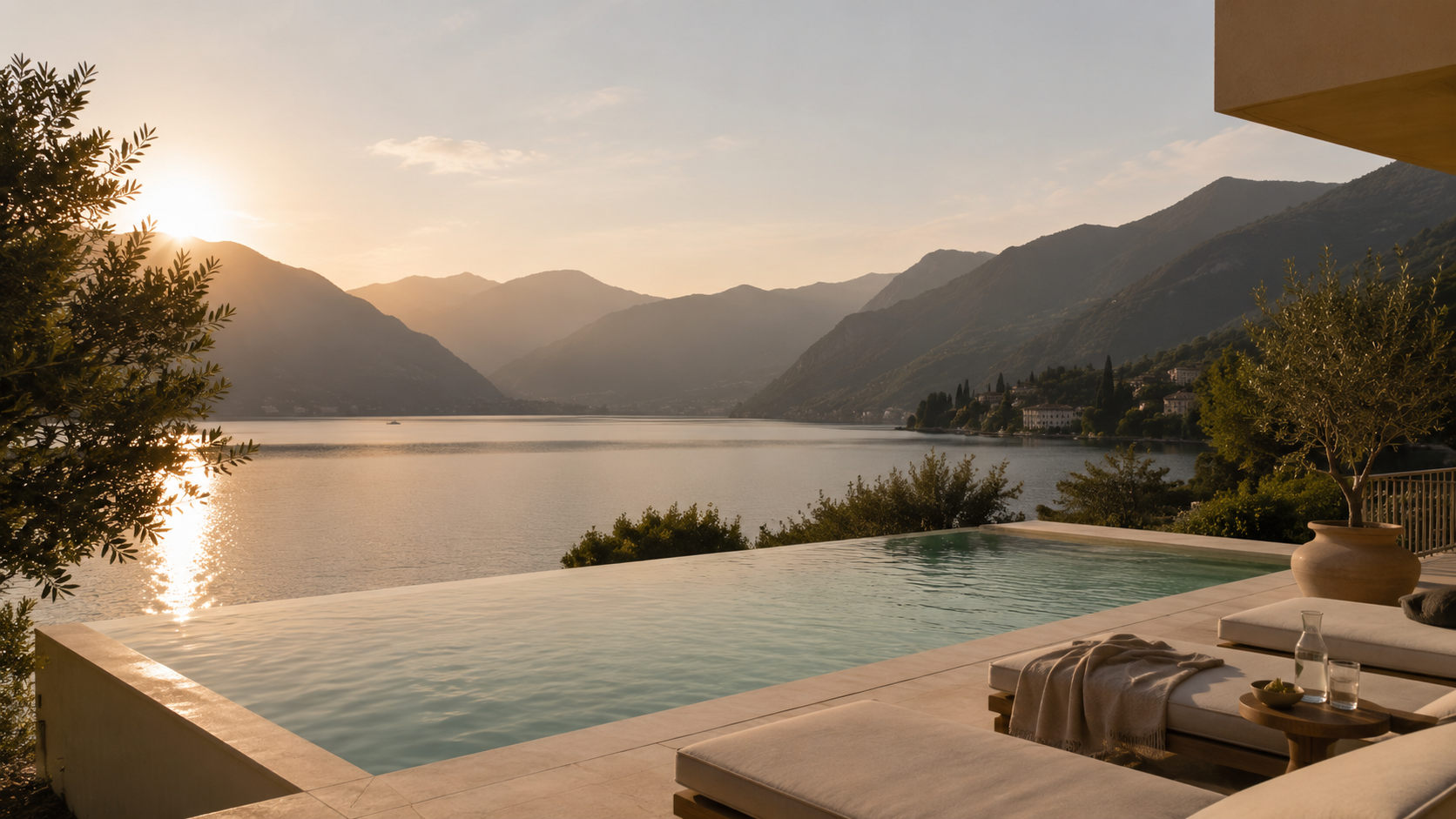 Pool view terrace lounge Buga Retreats