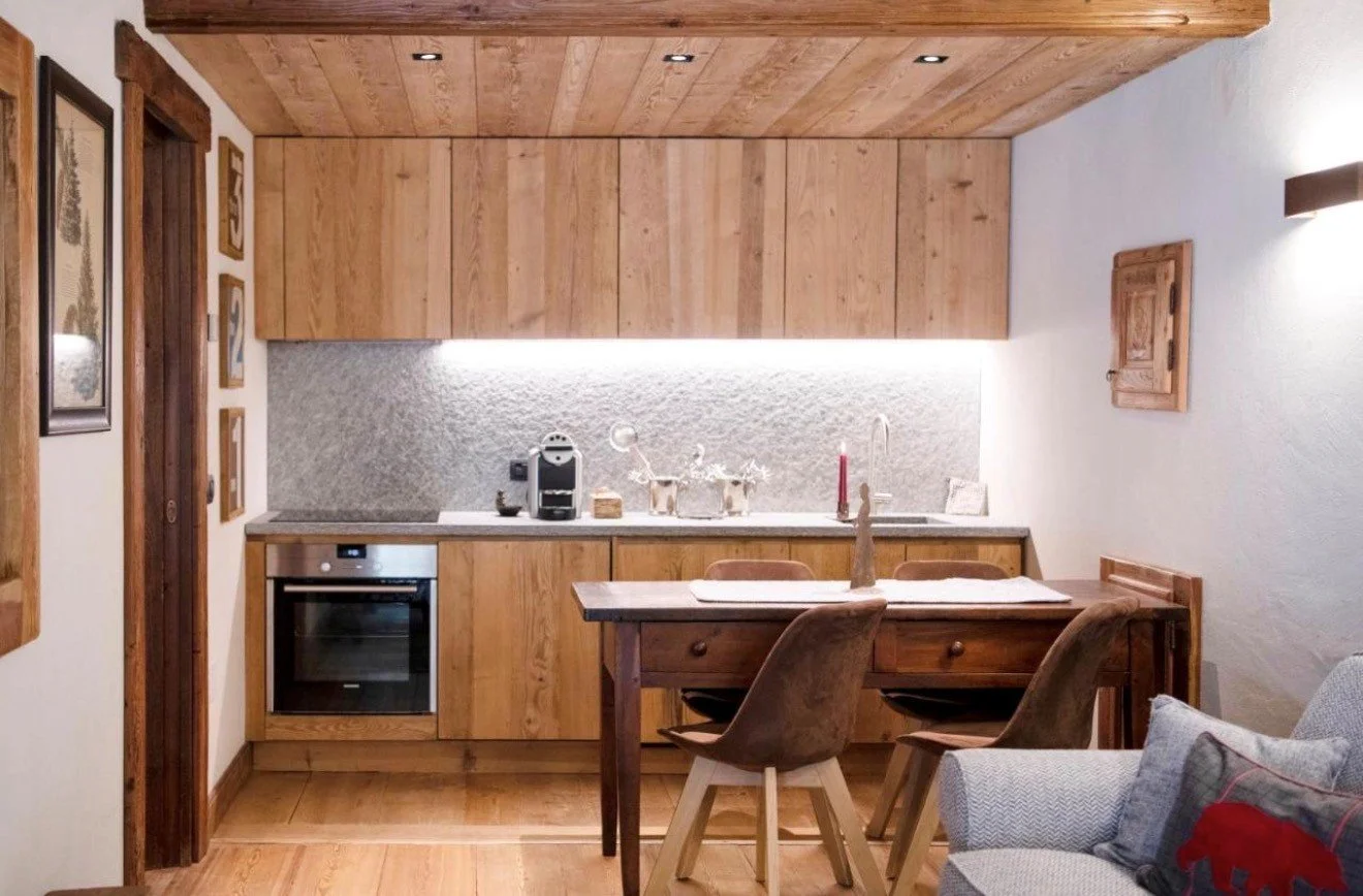 Modern chalet kitchen Buga Retreats experience