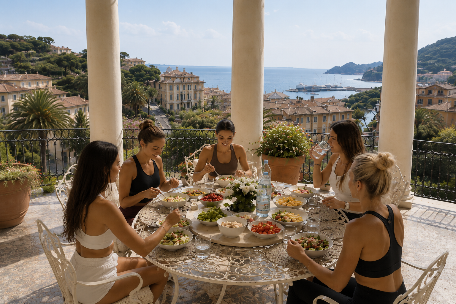 Buga Retreats luxury outdoor group dining