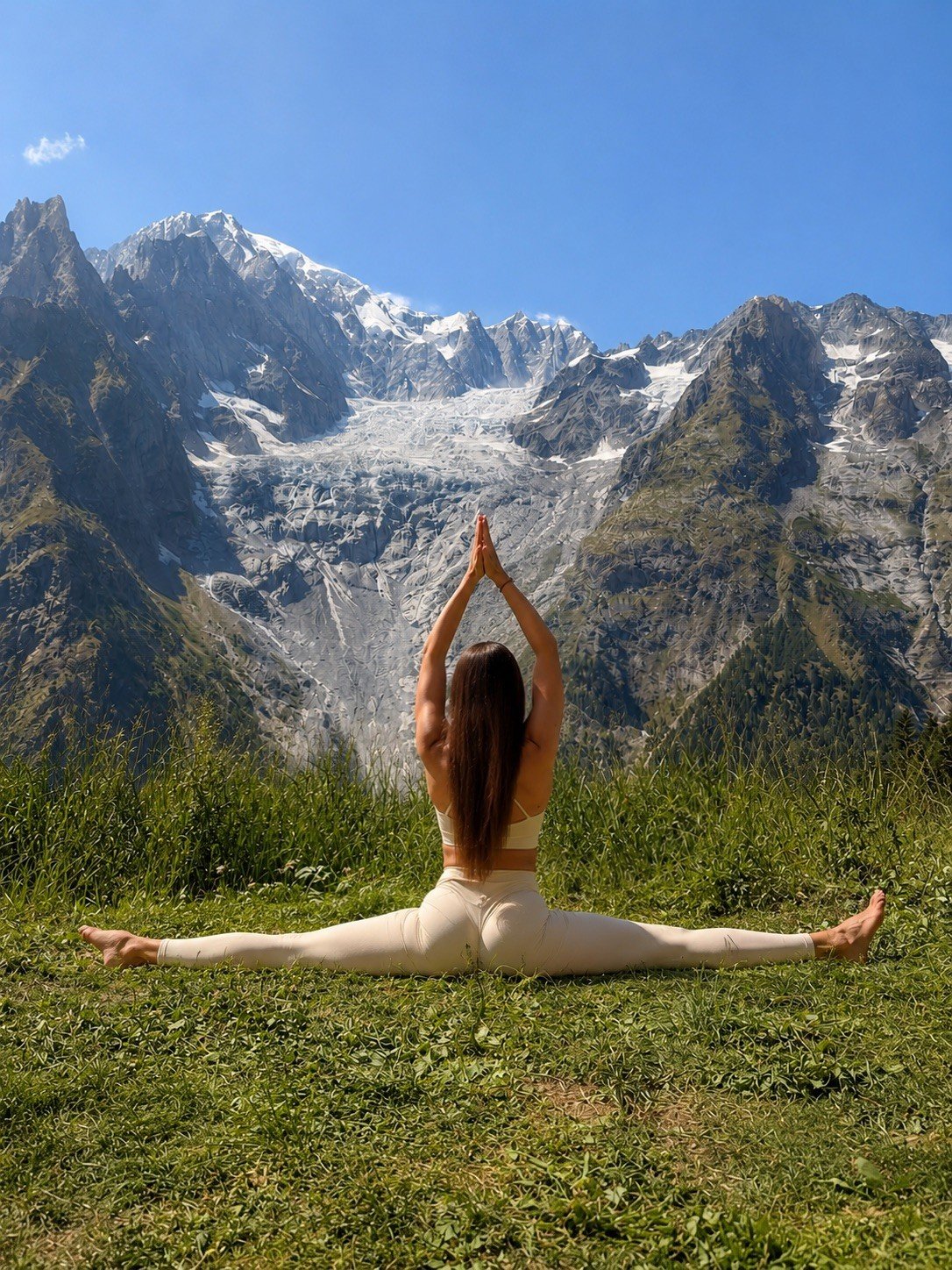 Outdoor mountain yoga session Buga Retreats