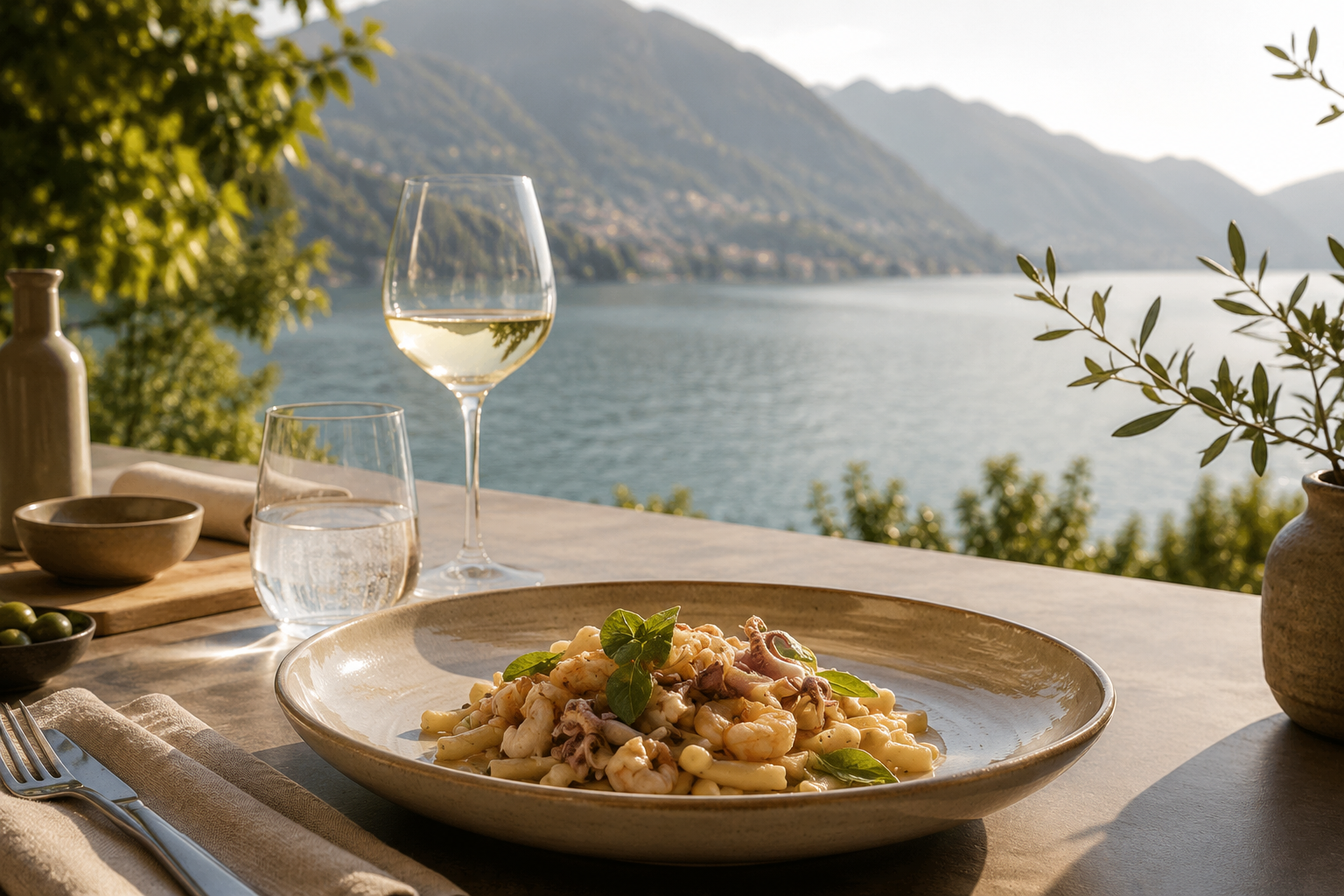 Lunch with view lake Buga Retreats