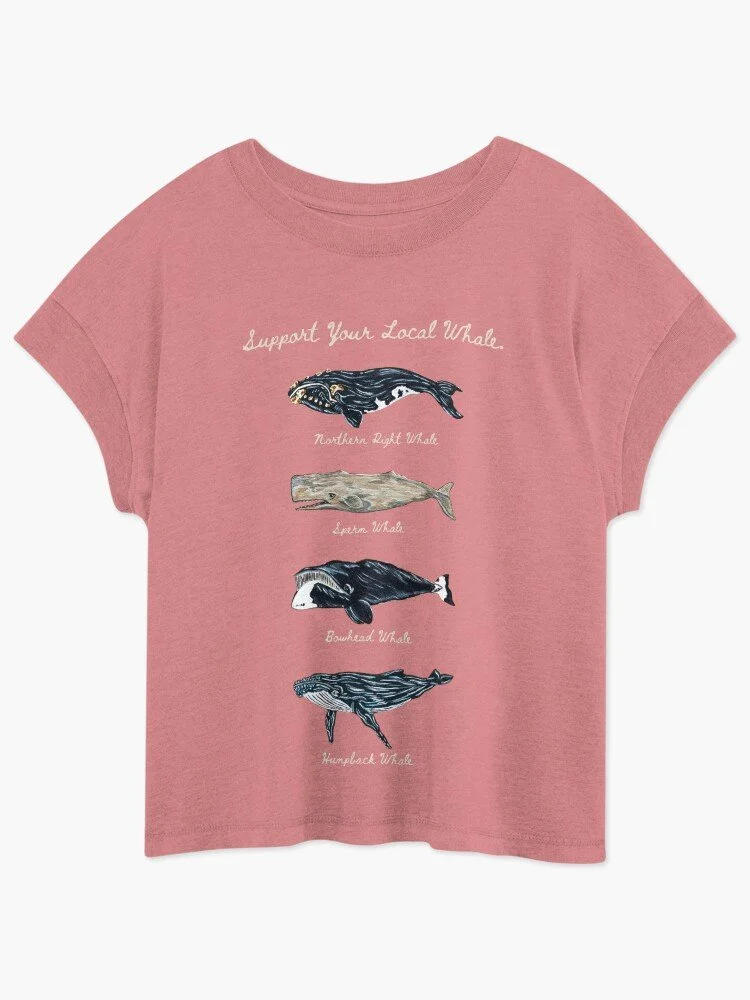 Whales | Support Your Local Whale | Womens Tee