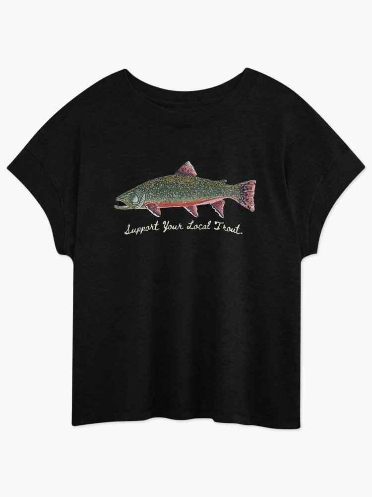 Brook Trout | Support Your Local Trout | Womens Tee
