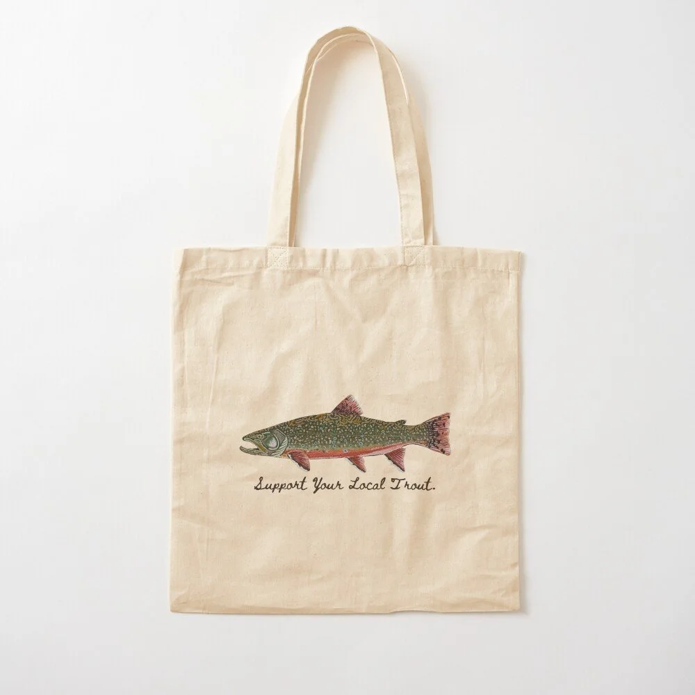 Brook Trout | Support Your Local Trout | Cotton Tote