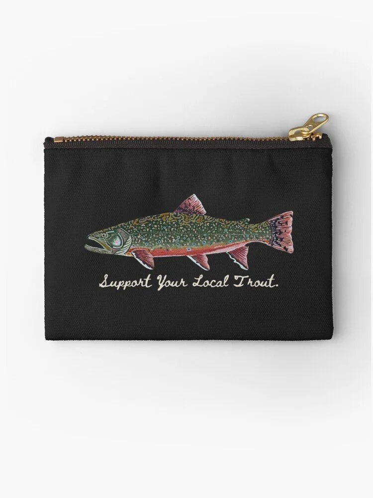 Brook Trout | Support Your Local Trout | Zipper Pouch