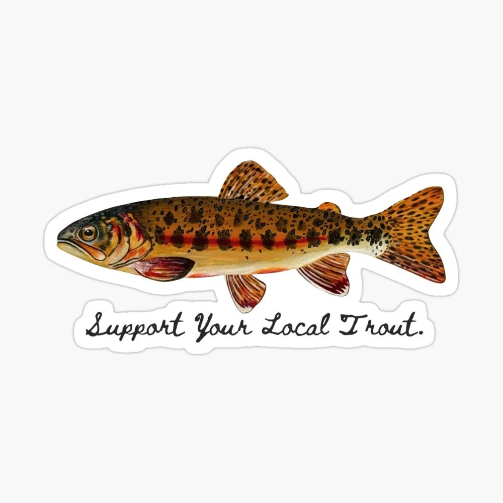 Golden Trout | Support Your Local Trout | Sticker