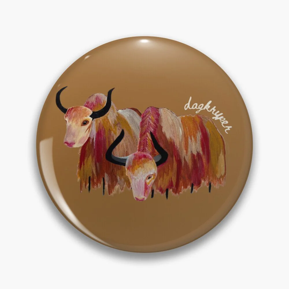 Grazing Yaks | Dagkryper | Pin