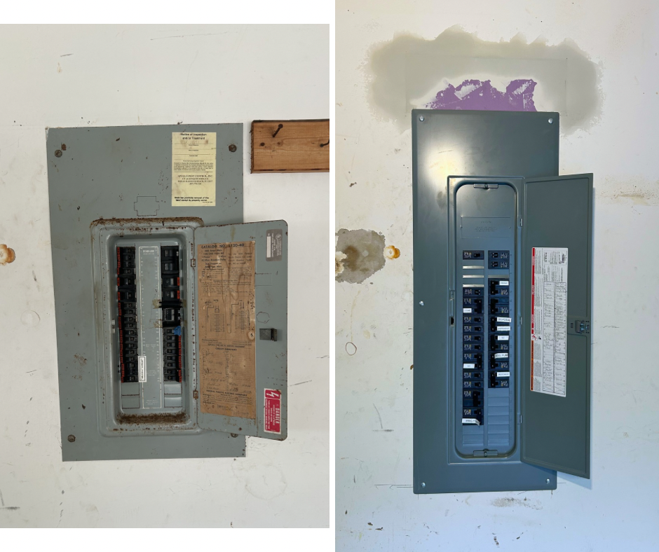 Before and After Panel Replacement