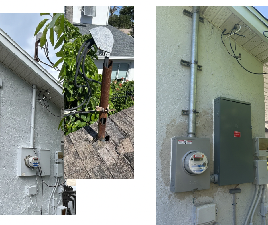 Before and after; Service Panel Replacement