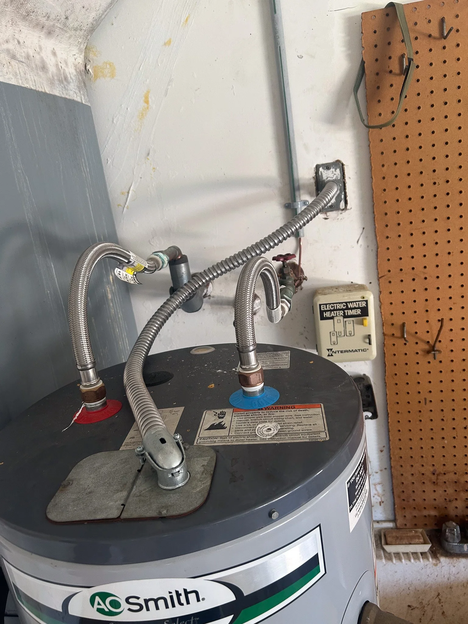 Replaced Water Heater Whip (Power Supply)
