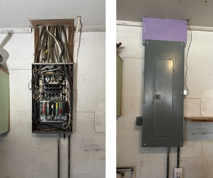 Before and After Panel Replacement
