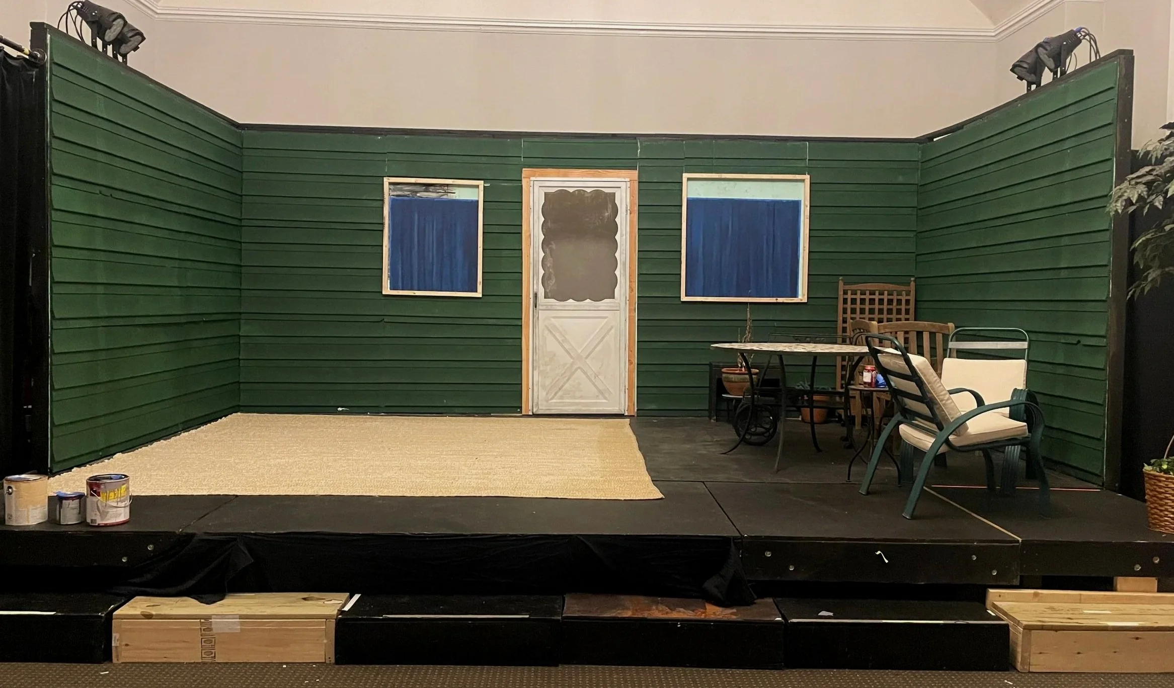 Set before being decorated, for the scenic design of the play “Proof” by David Auburn