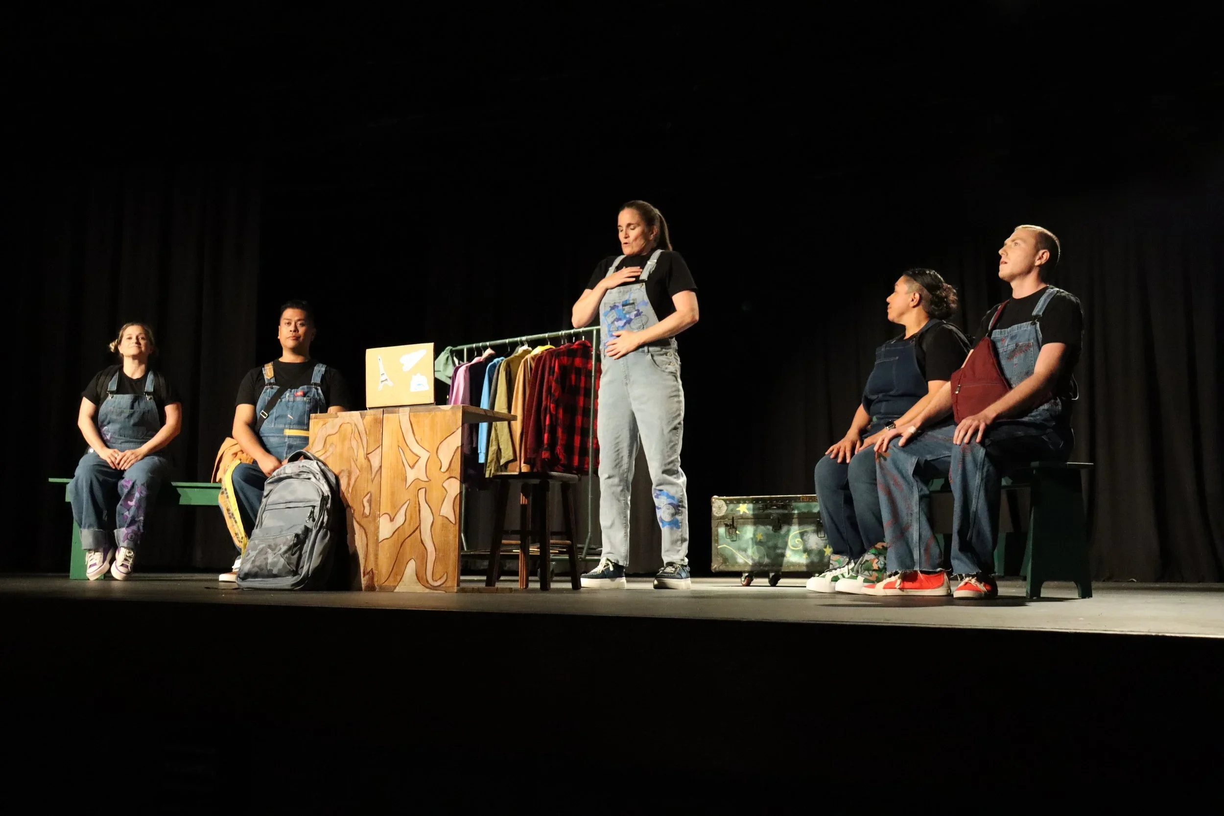 Scene in the world premiere play “BRAT” by Wendy Maples