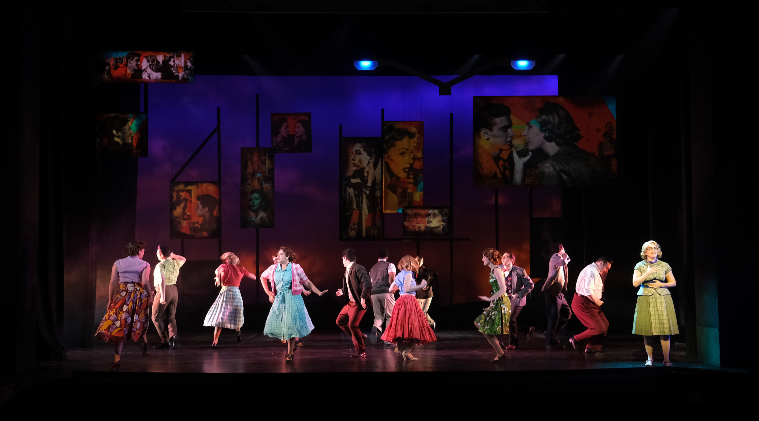 Opening musical number featuring ensemble cast dancing on the set for the world premiere musical “In a Sunshine State.”
