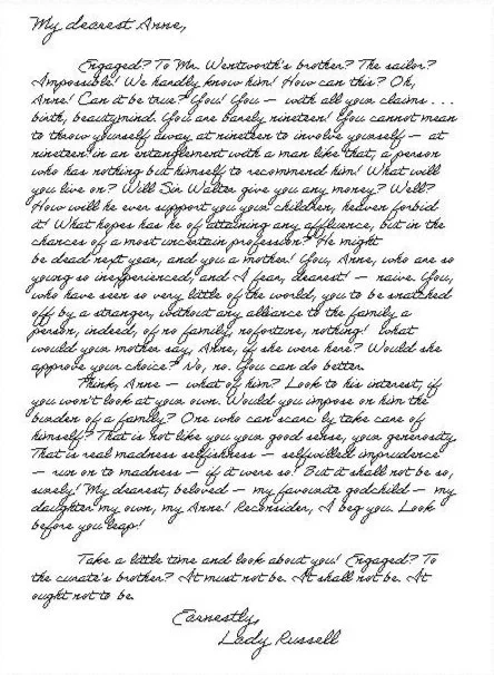 Interior graphic design of the letters for the play “Persuasion” by Jane Austen, adapted by Sarah Rose Kearns