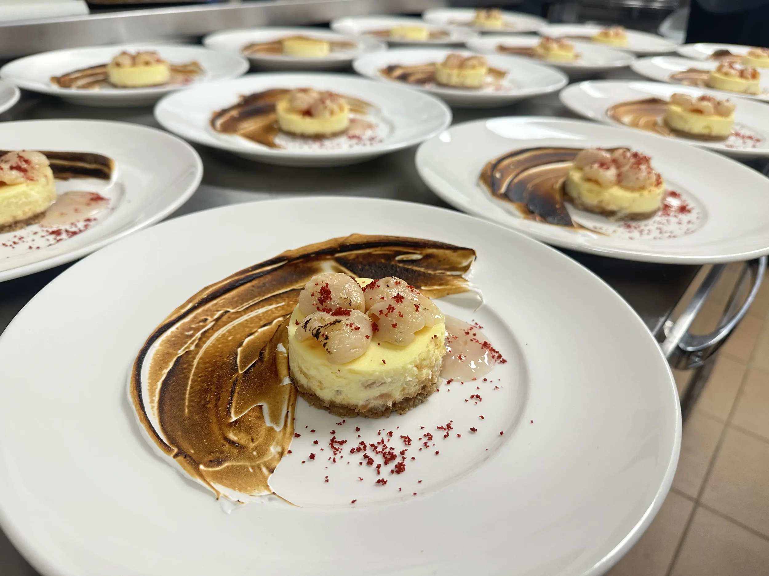Lychee Cheese Cake - Eight Eight Gastronomy Private Chef